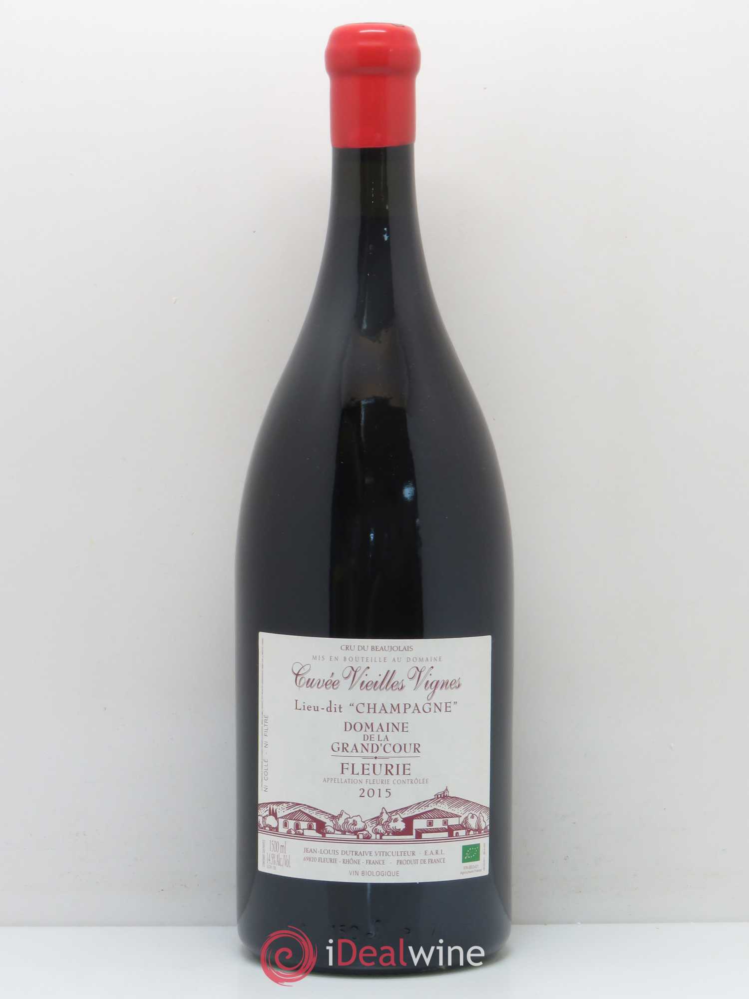Fleurie Lieu dit Champagne Vieilles Vignes Domaine de la Grand'Cour 2015 - Posten von 1 Magnum - 0