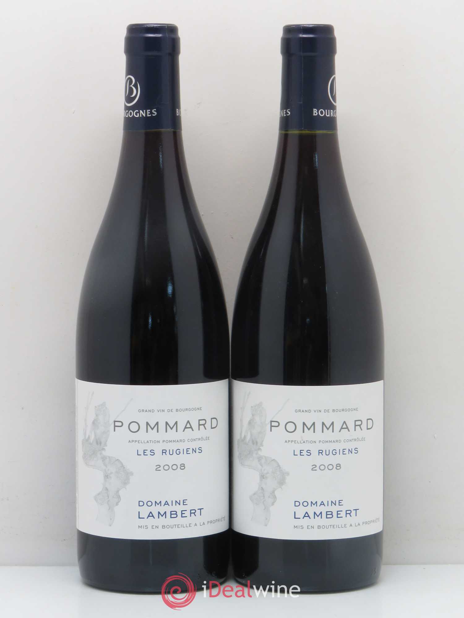 Pommard Les Rugiens Domaine Lambert (sans prix de réserve) 2008 - Posten von 2 Flaschen - 0