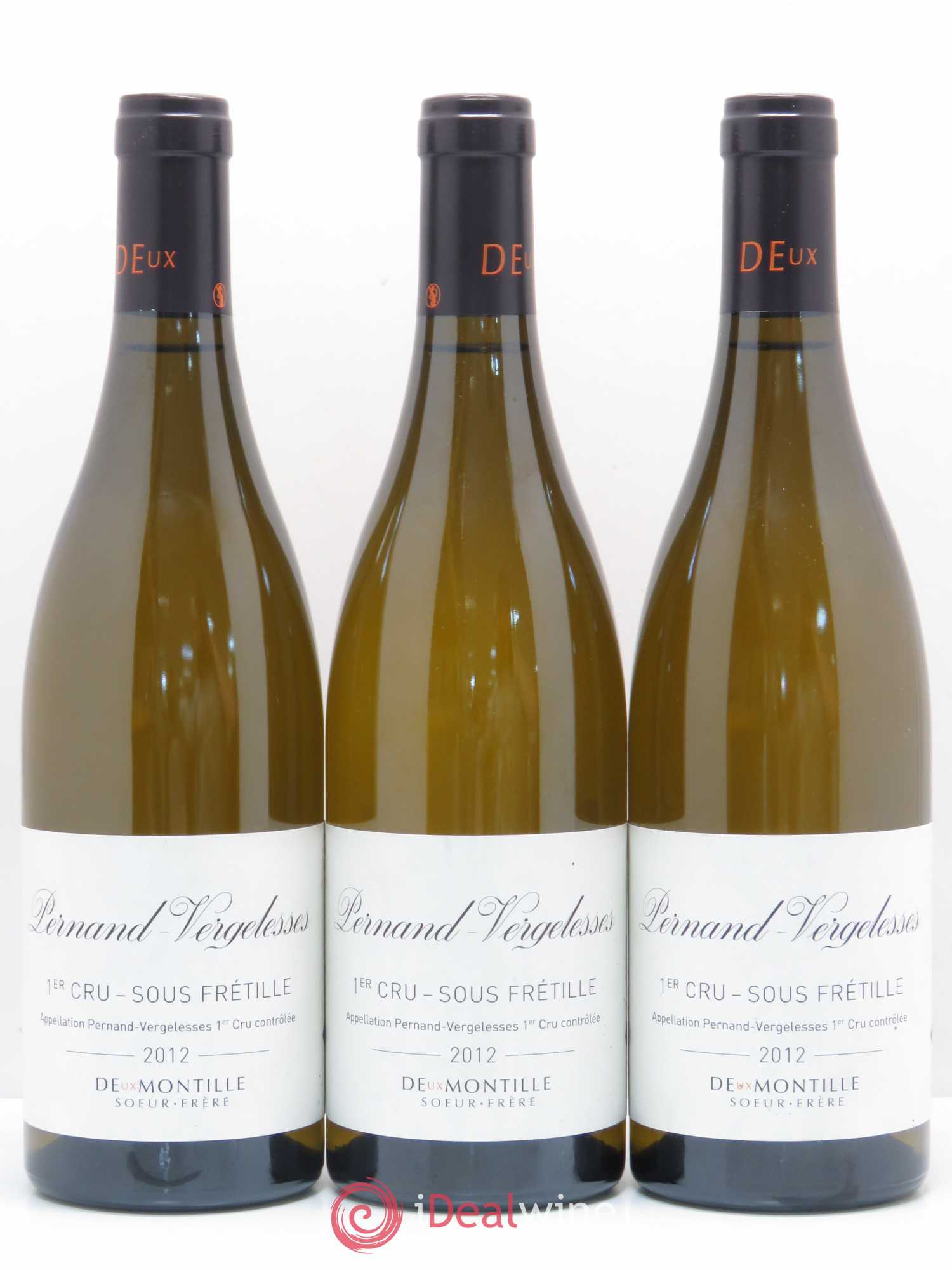 Pernand-Vergelesses 1er Cru Sous Fretille Domaine de Montille 2012 - Posten von 3 Flaschen - 0