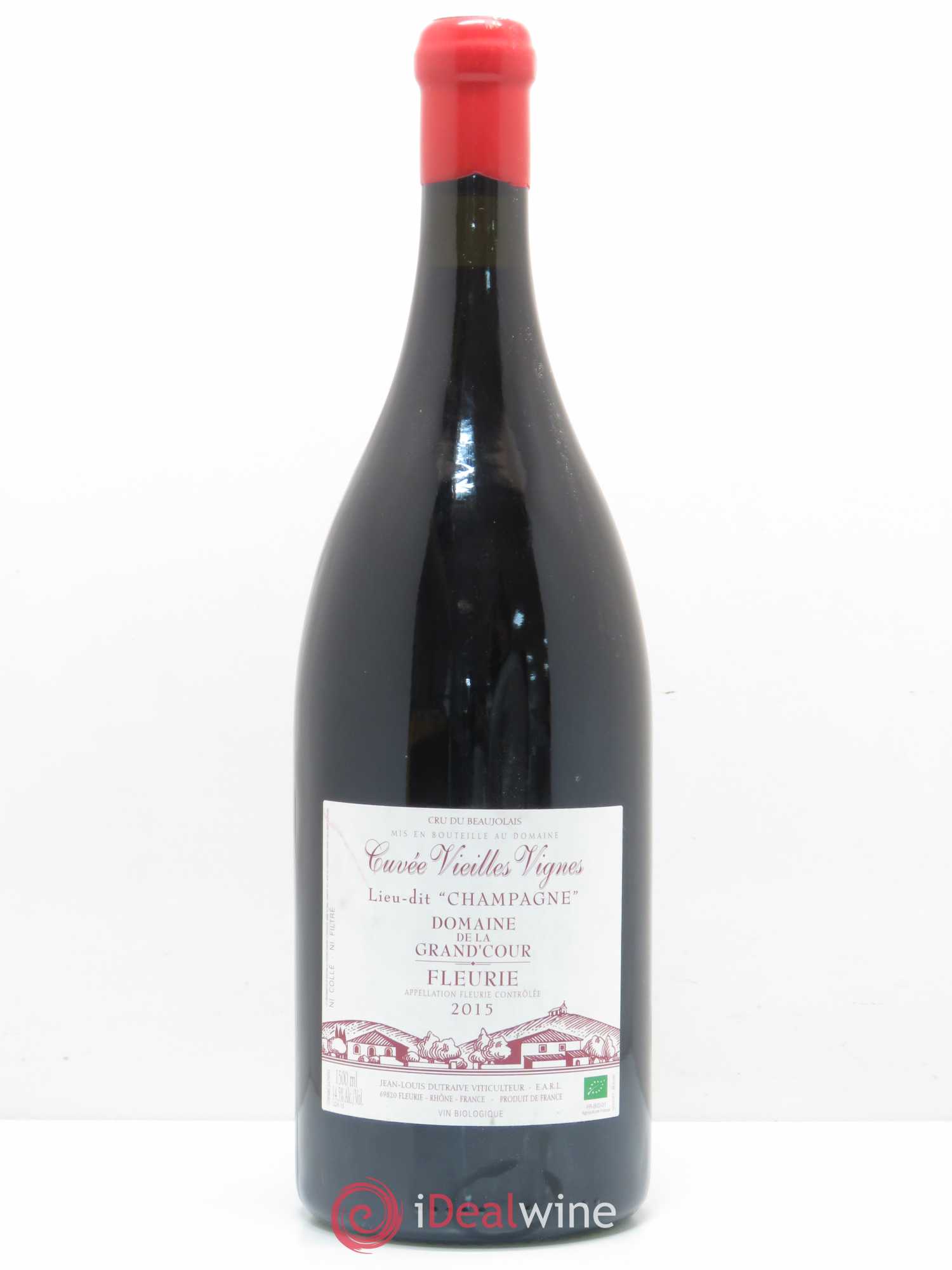Fleurie Grand'cour (Domaine de la) - Jean-Louis Dutraive Vieilles vignes Lieu-dit Champagne 2015 - Posten von 1 Magnum - 0