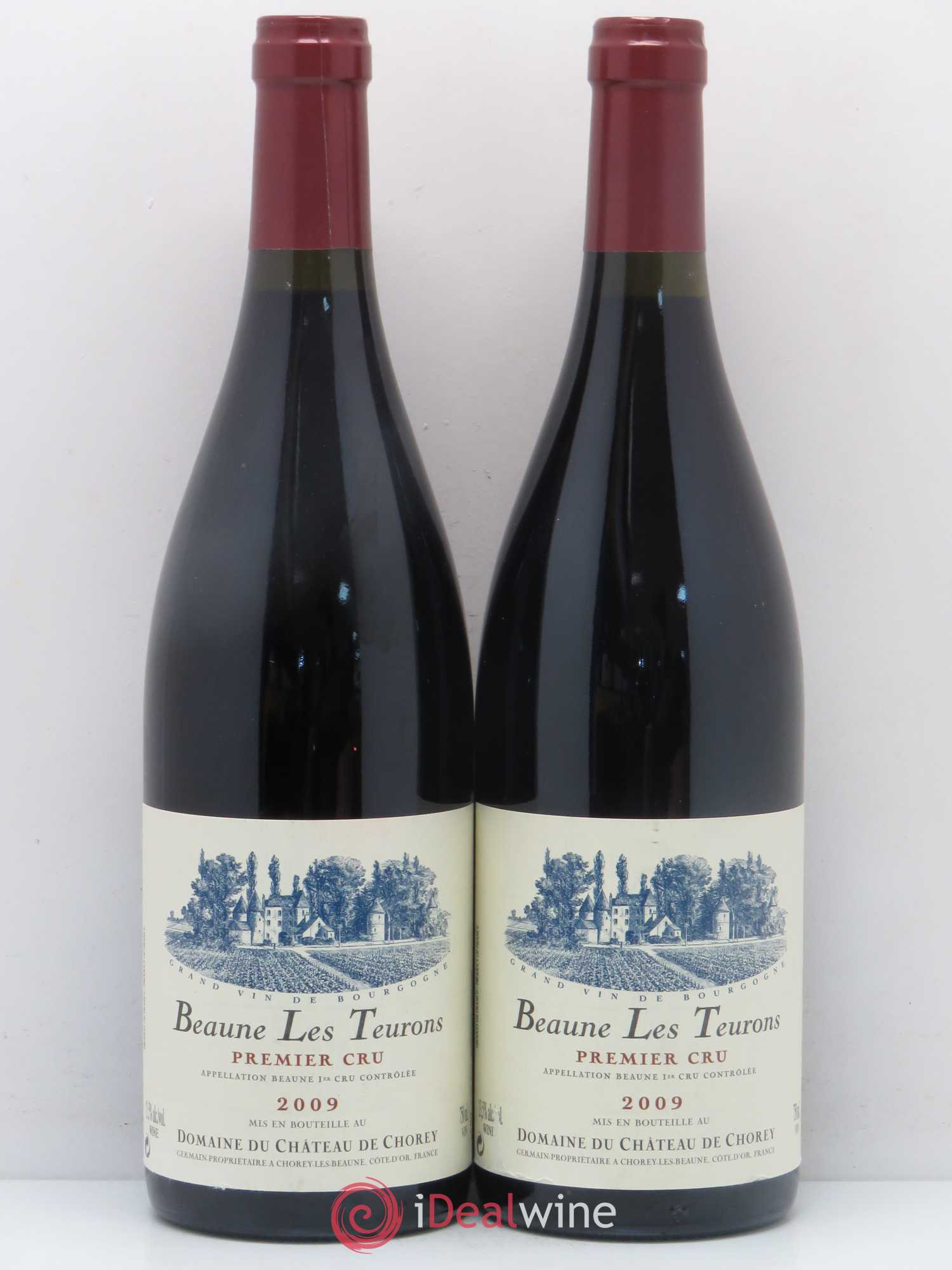 Beaune 1er Cru Les Teurons Château de Chorey 2009 - Posten von 2 Flaschen - 0