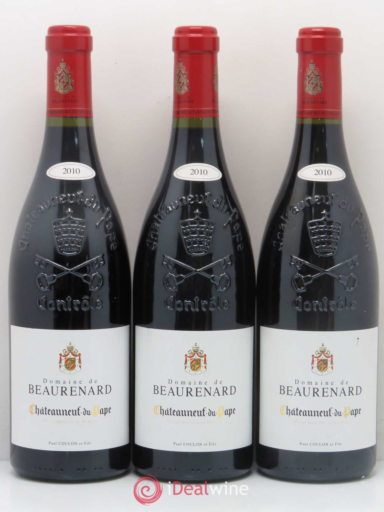 Châteauneuf-du-Pape Beaurenard (Domaine de) 2010 - Lot de 3 bouteilles - 0