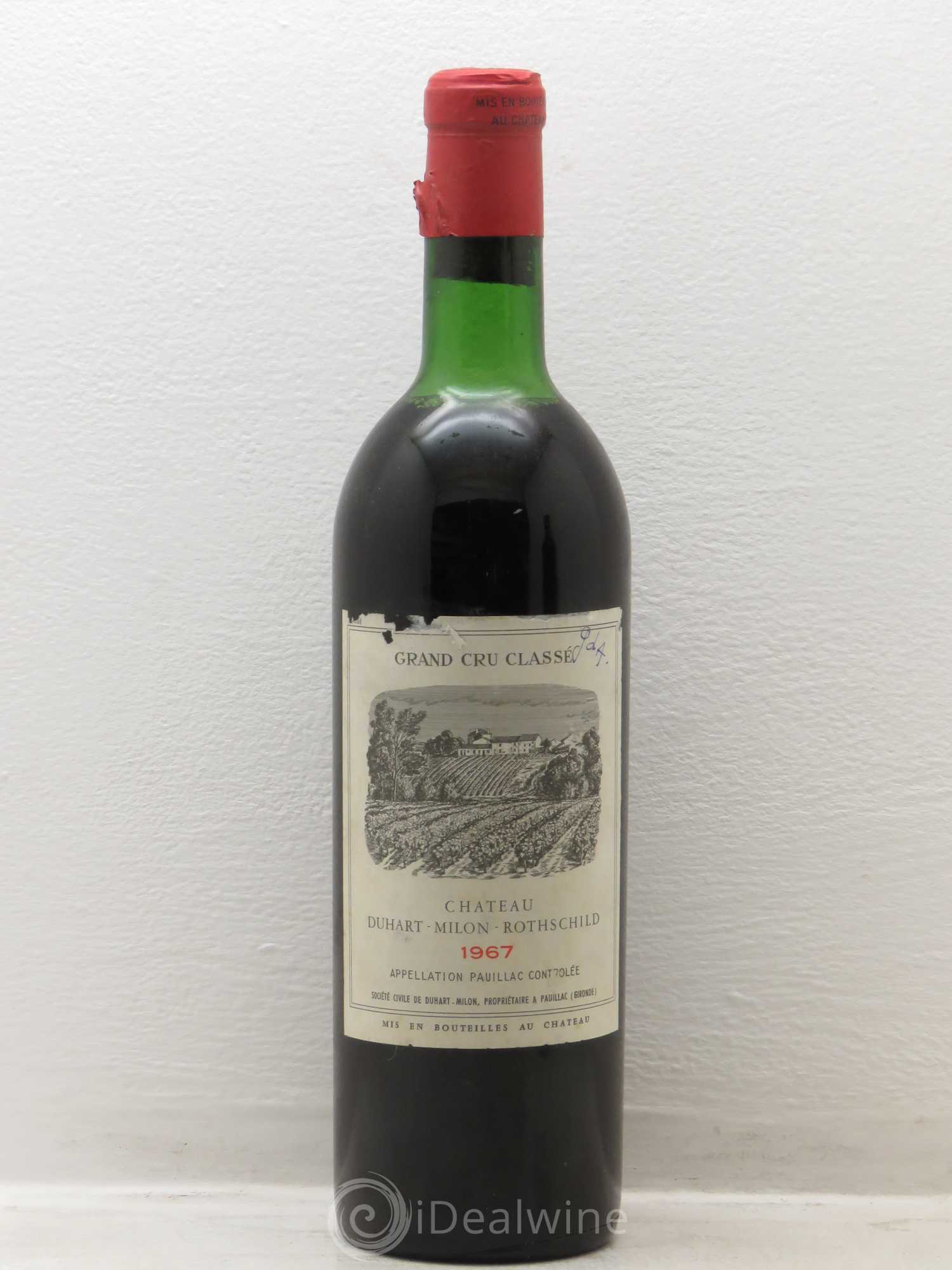 Château Duhart-Milon 4ème Grand Cru Classé 1967 - Lot de 1 bouteille - 0