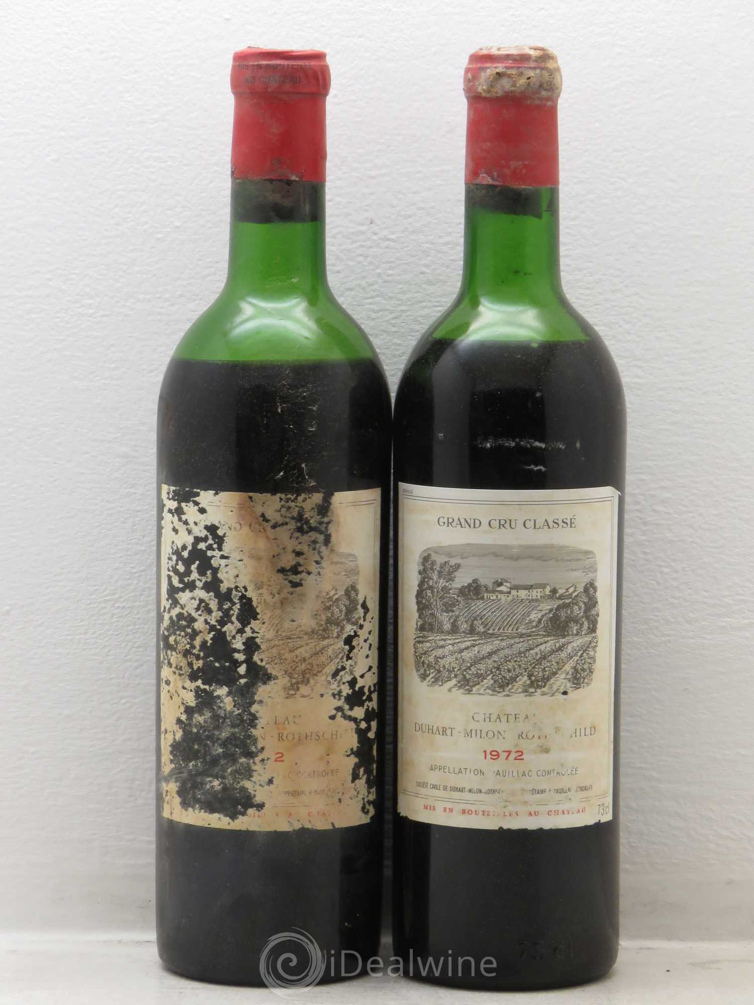 Château Duhart-Milon 4ème Grand Cru Classé 1972 - Lot de 2 bouteilles - 0