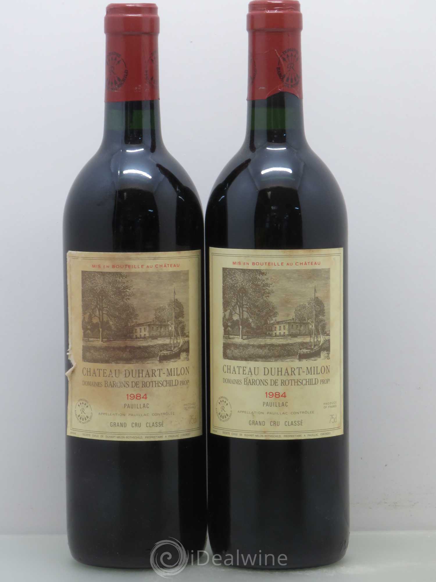 Château Duhart-Milon 4ème Grand Cru Classé (sans prix de réserve) 1984 - Lot de 2 bouteilles - 0