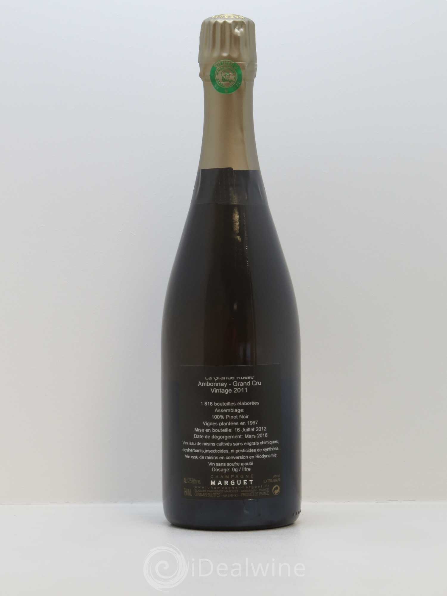 La Grande Ruelle Grand Cru Brut Nature Marguet 2011 - Lot de 1 bouteille - 1