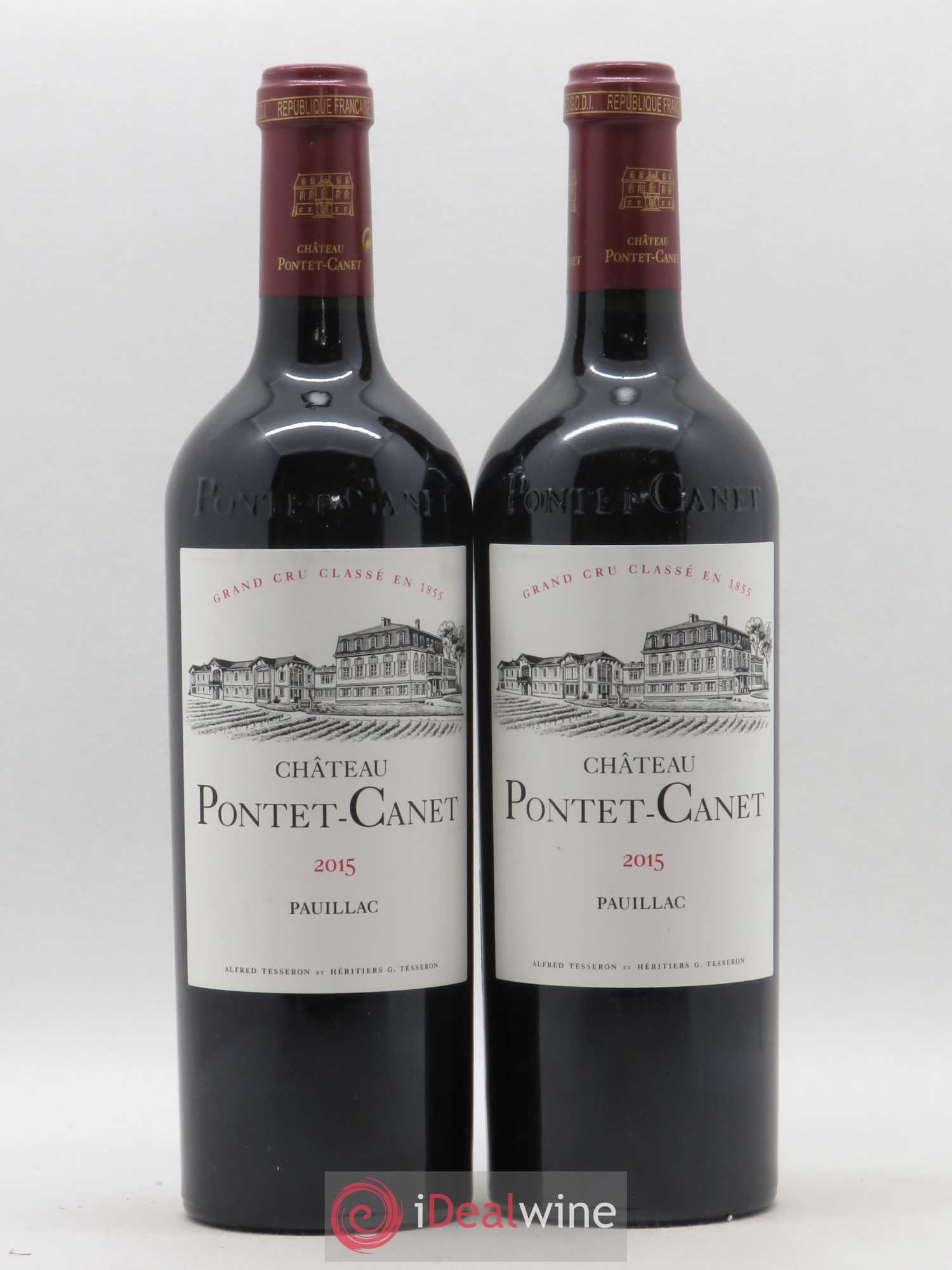 Château Pontet Canet 5ème Grand Cru Classé 2015 - Lot de 2 bouteilles - 0