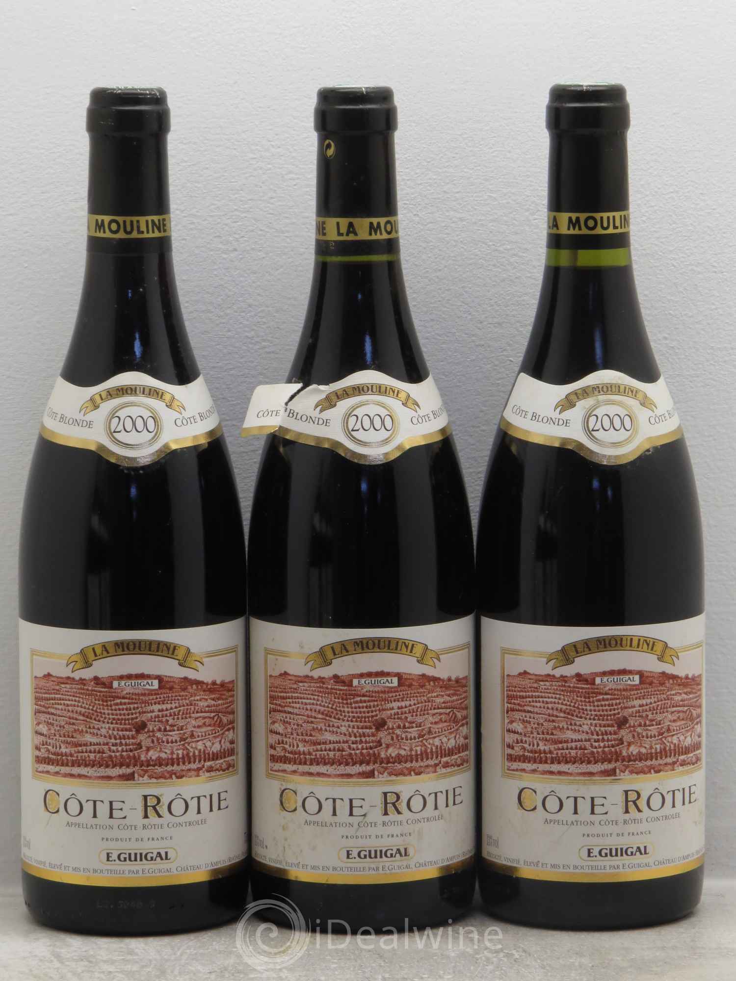 Côte-Rôtie La Mouline Guigal 2000 - Lot de 3 bouteilles - 0