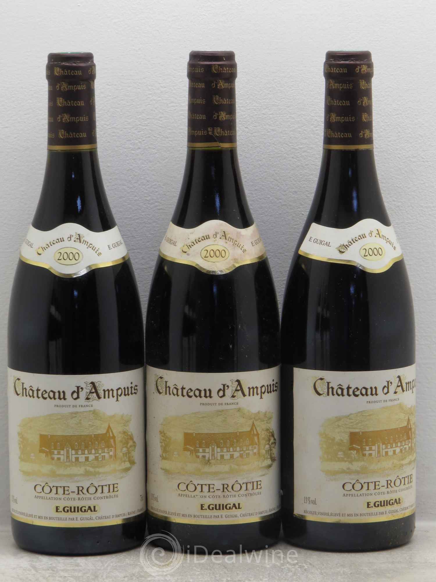 Côte-Rôtie Château d'Ampuis Guigal 2000 - Lot de 3 bouteilles - 0