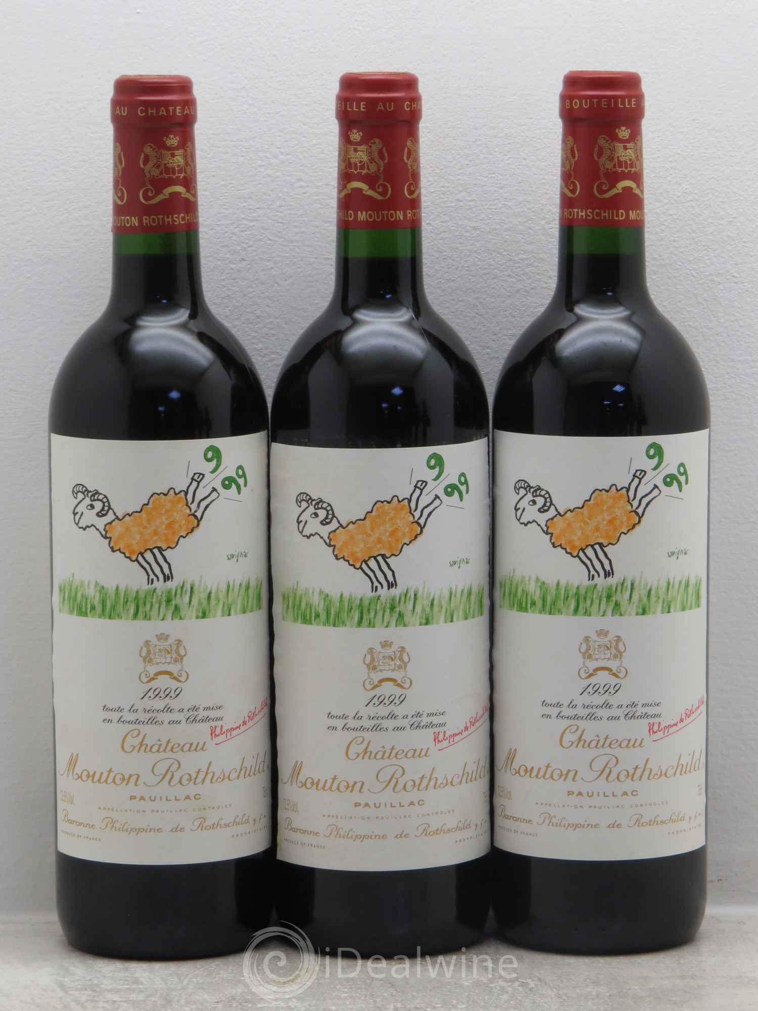 Château Mouton Rothschild 1er Grand Cru Classé 1999 - Lot de 6 bouteilles - 2