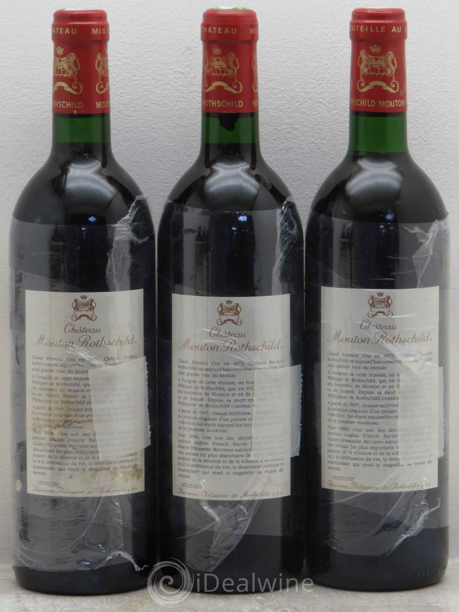 Château Mouton Rothschild 1er Grand Cru Classé 1990 - Lot de 12 bouteilles - 2