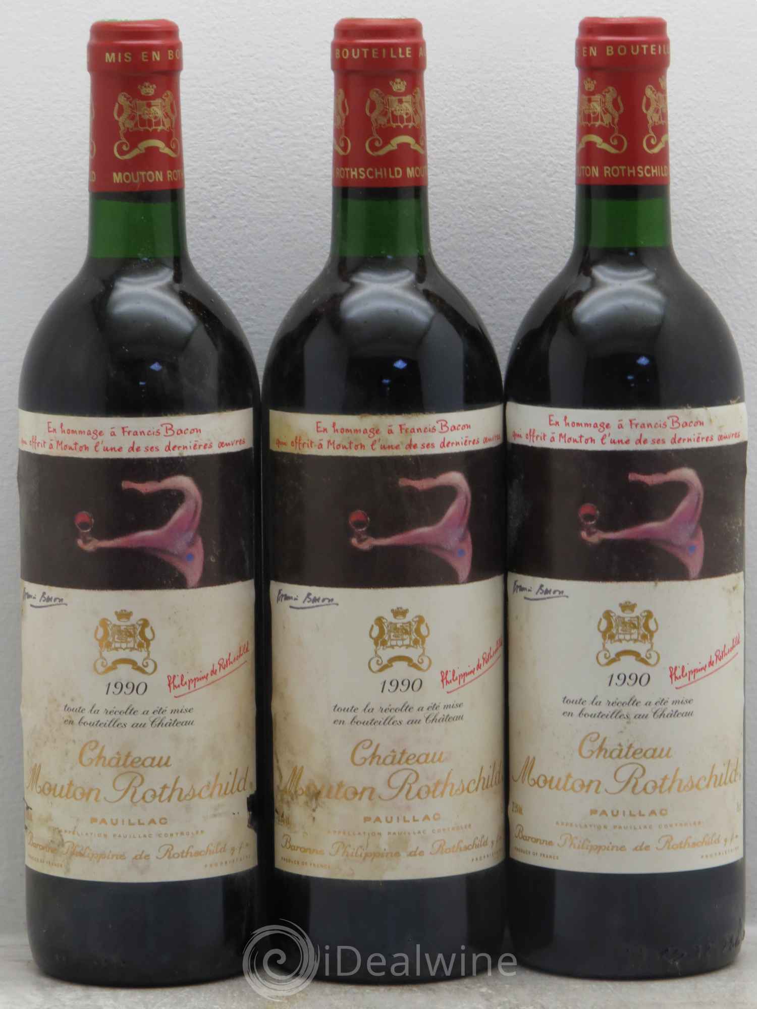 Château Mouton Rothschild 1er Grand Cru Classé 1990 - Lot de 12 bouteilles - 3