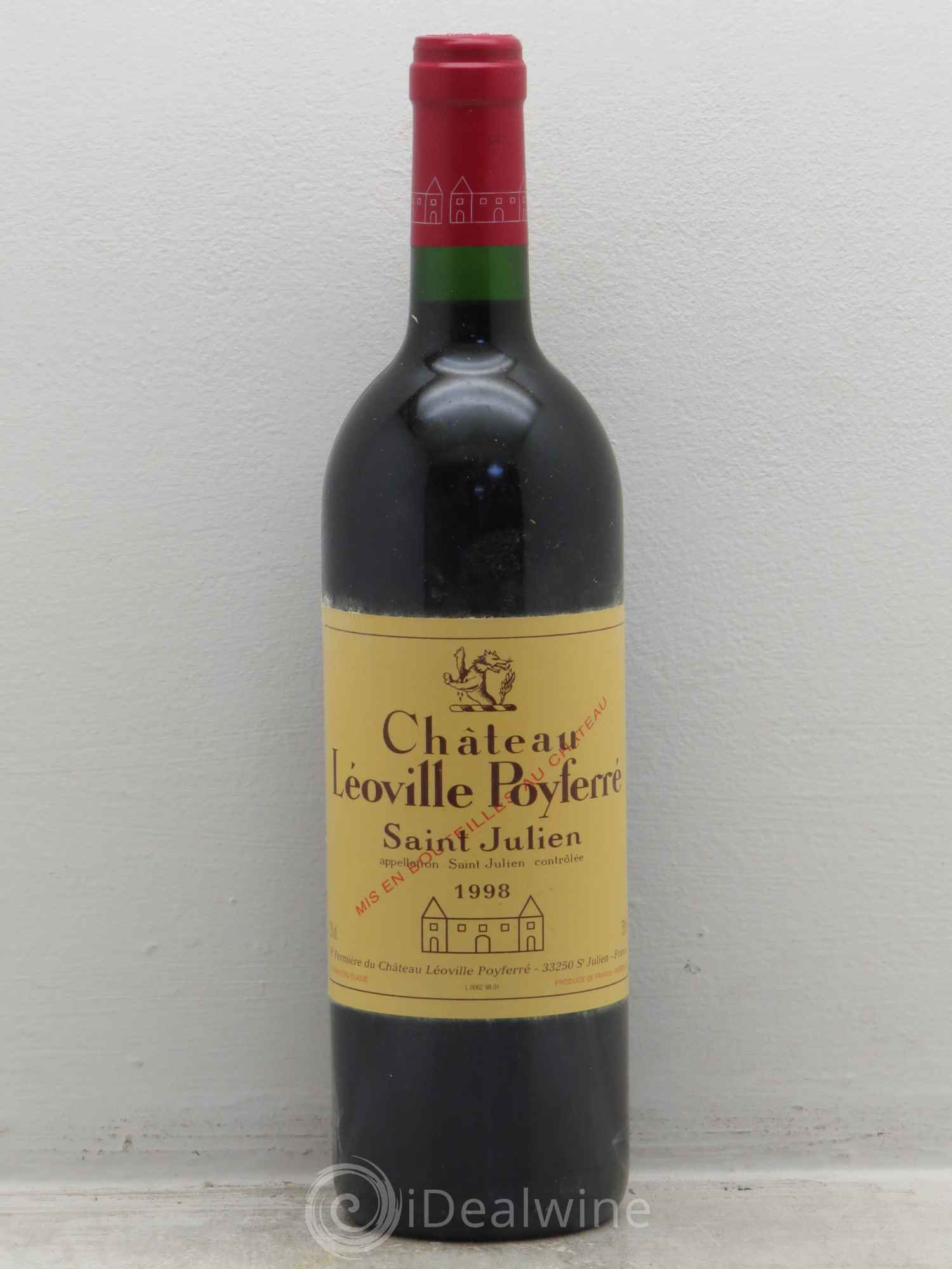 Château Léoville Poyferré 2ème Grand Cru Classé 1998 - Lot de 12 bouteilles - 0