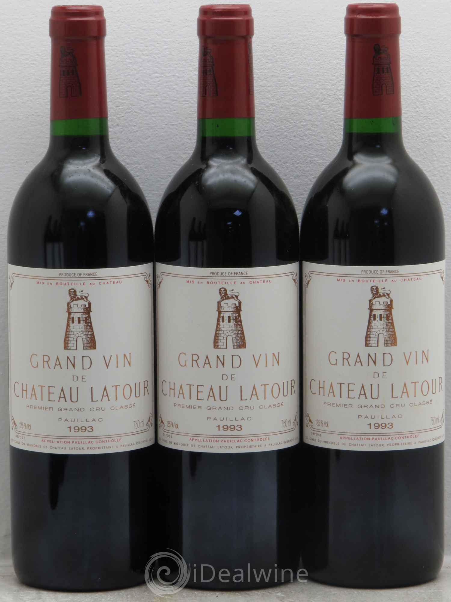 Château Latour 1er Grand Cru Classé 1993 - Lot de 6 bouteilles - 1