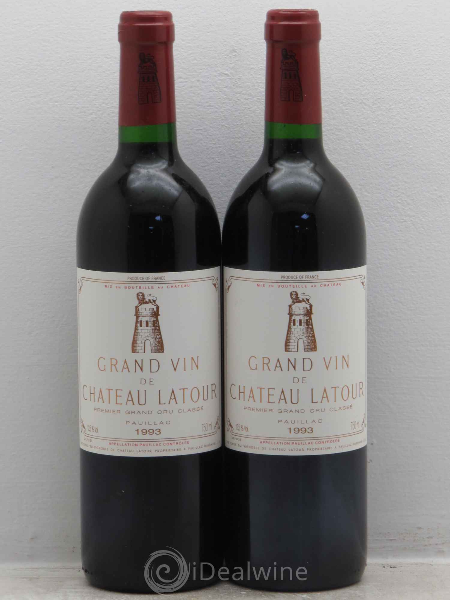 Château Latour 1er Grand Cru Classé 1993 - Lot de 2 bouteilles - 0