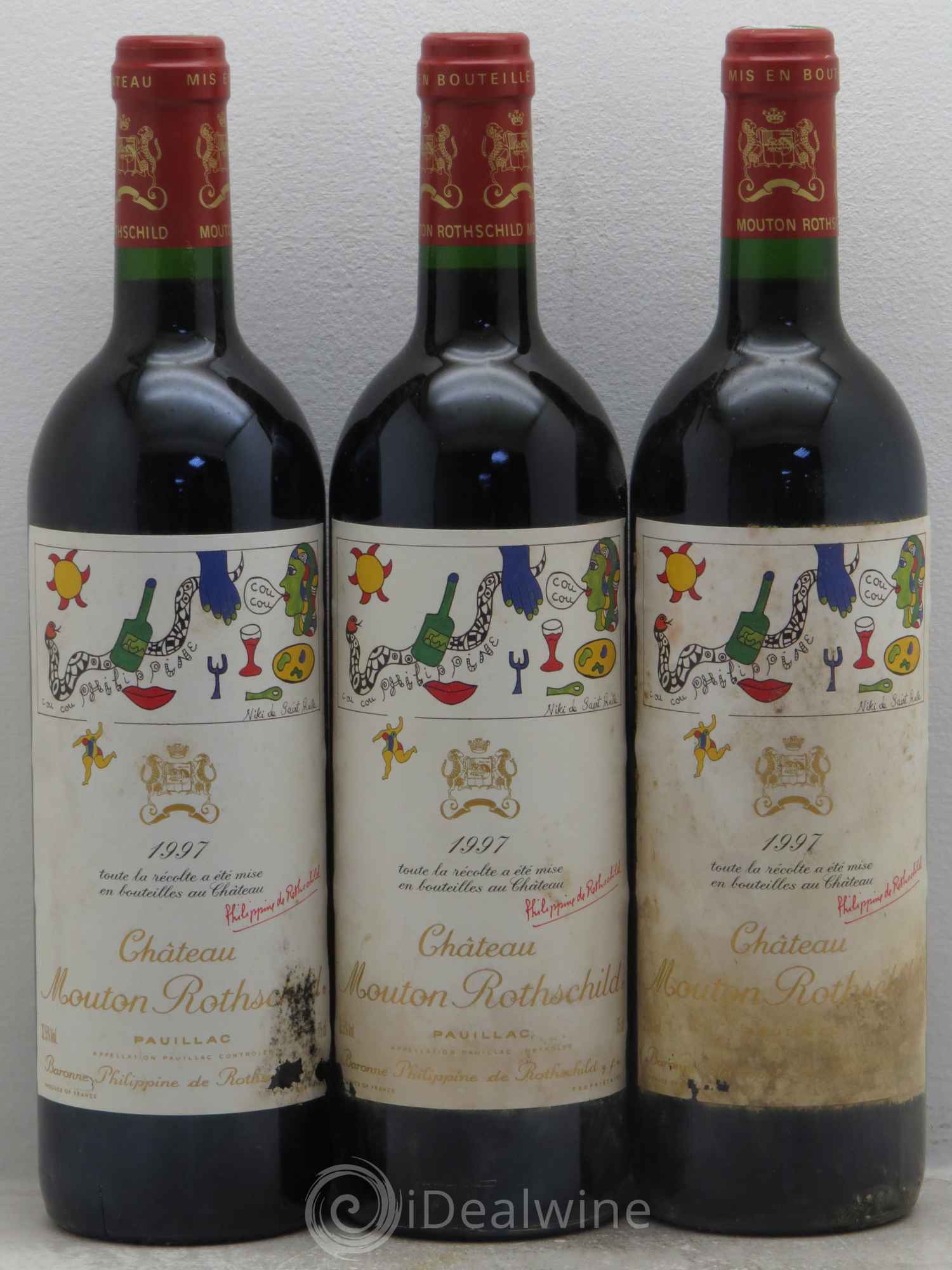 Château Mouton Rothschild 1er Grand Cru Classé 1997 - Lot de 12 bouteilles - 1
