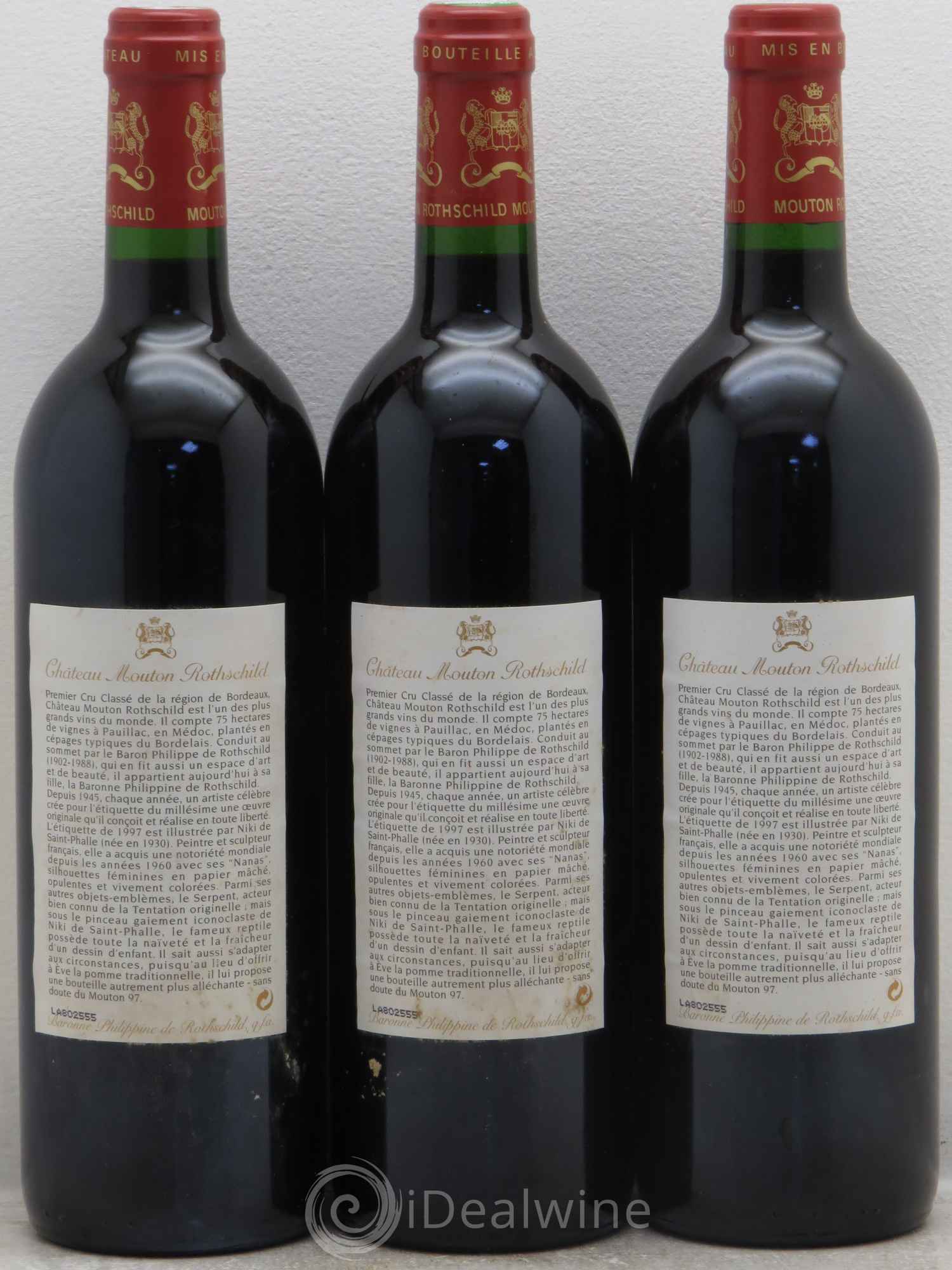 Château Mouton Rothschild 1er Grand Cru Classé 1997 - Lot de 12 bouteilles - 4
