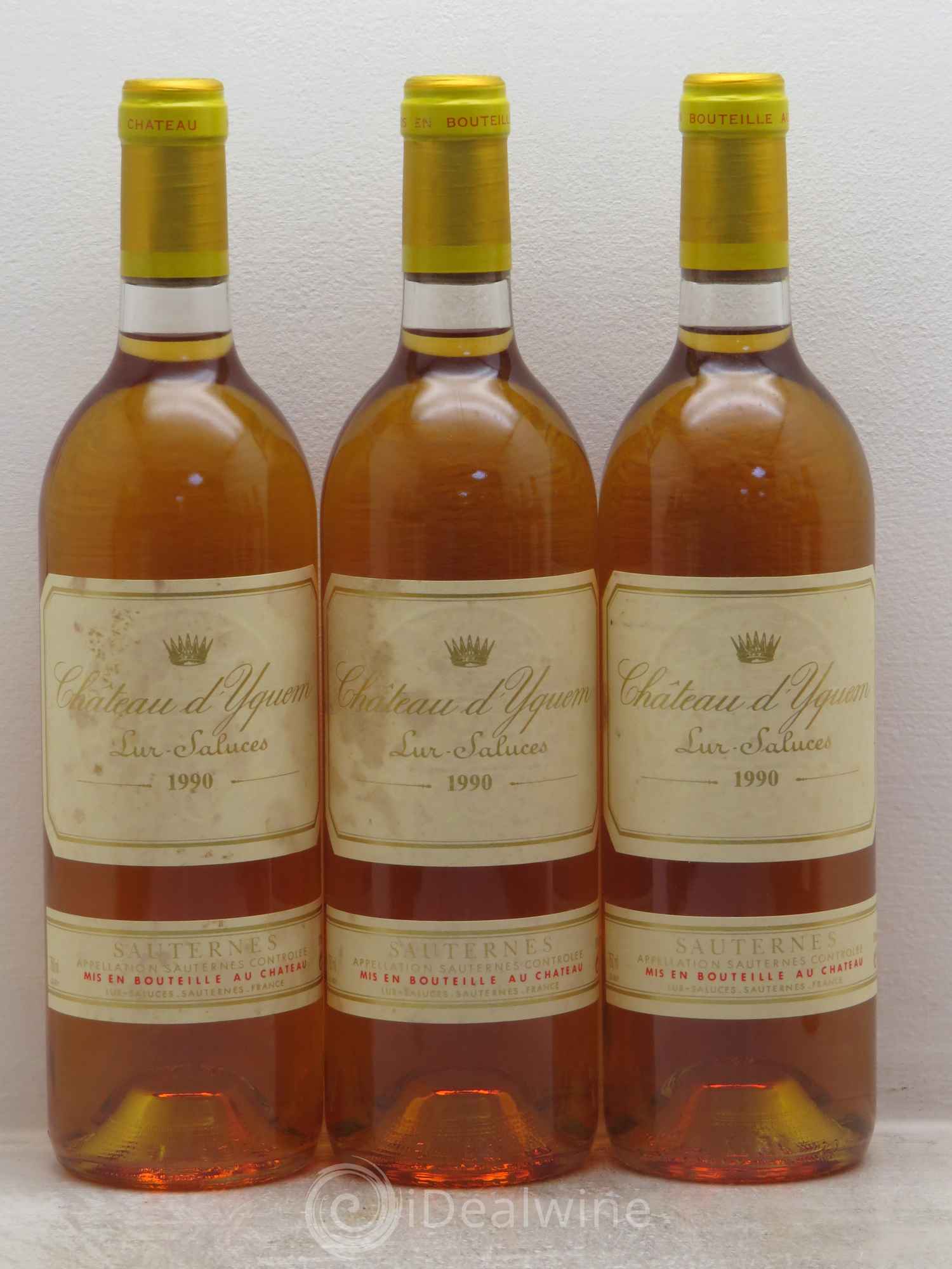 Château d' Yquem 1er Cru Classé Supérieur 1990 - Lotto di 12 bottiglie - 1