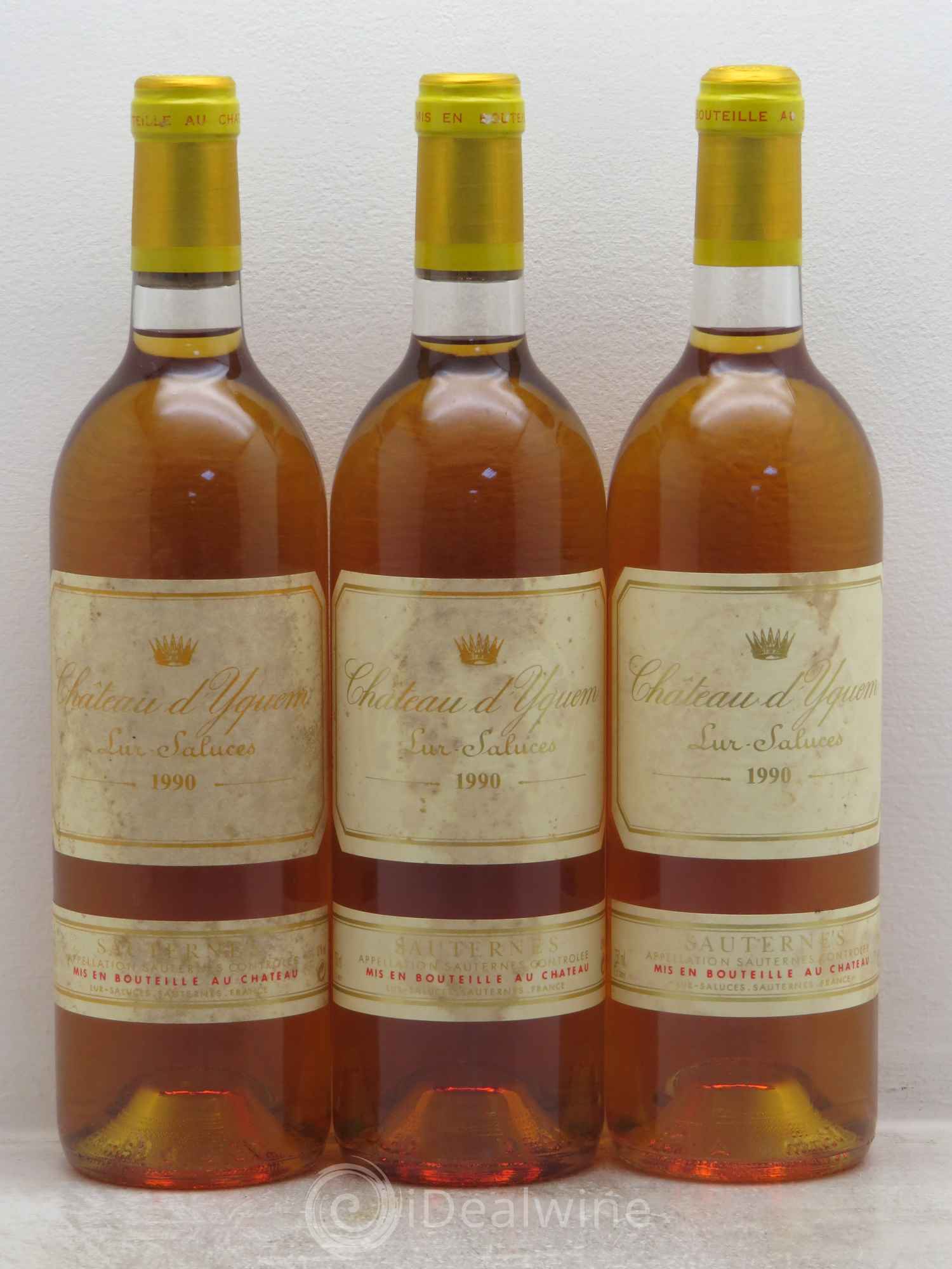 Château d' Yquem 1er Cru Classé Supérieur 1990 - Lotto di 12 bottiglie - 4