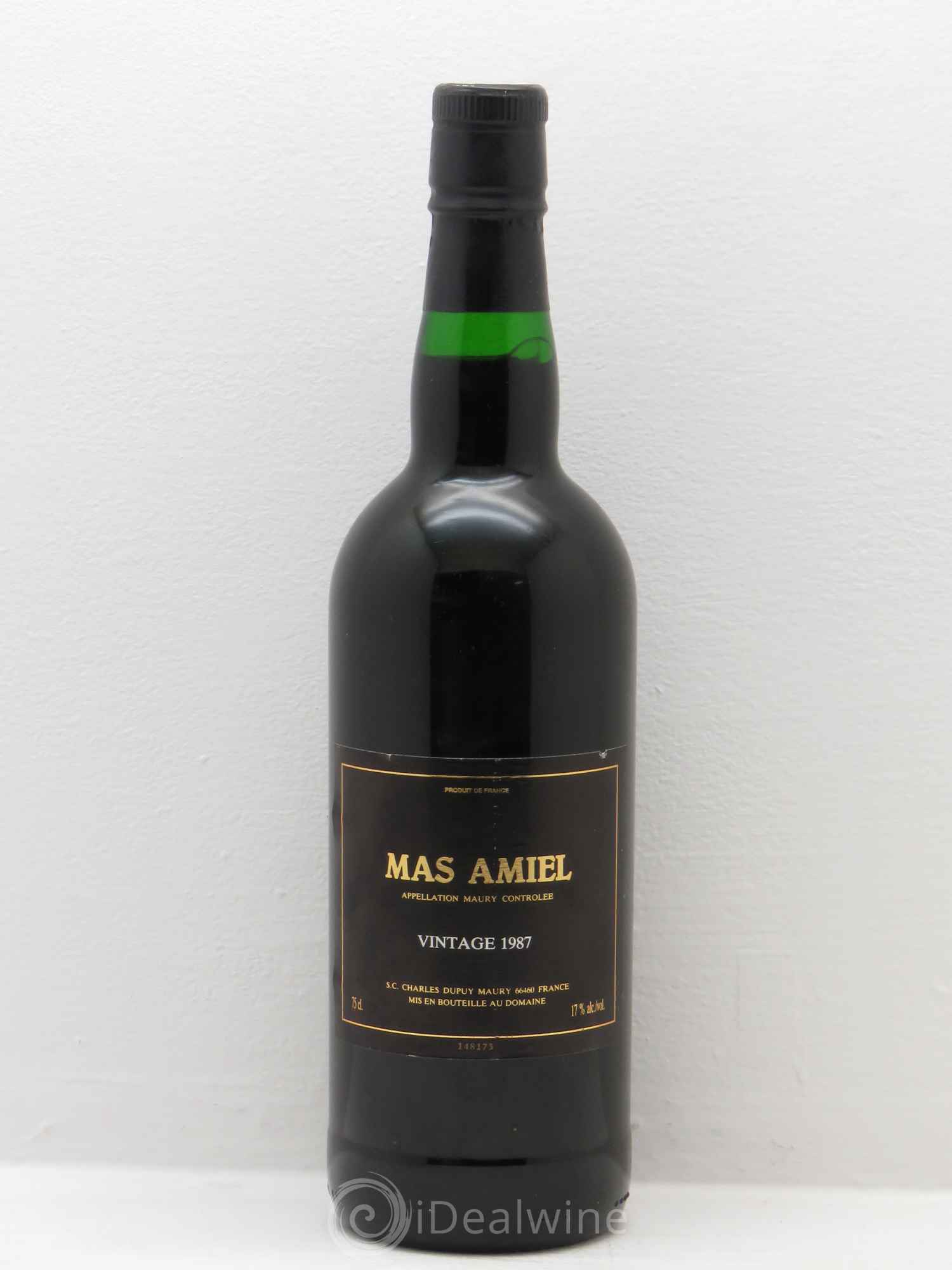 Maury Mas Amiel 1987 - Lot de 1 bouteille - 0