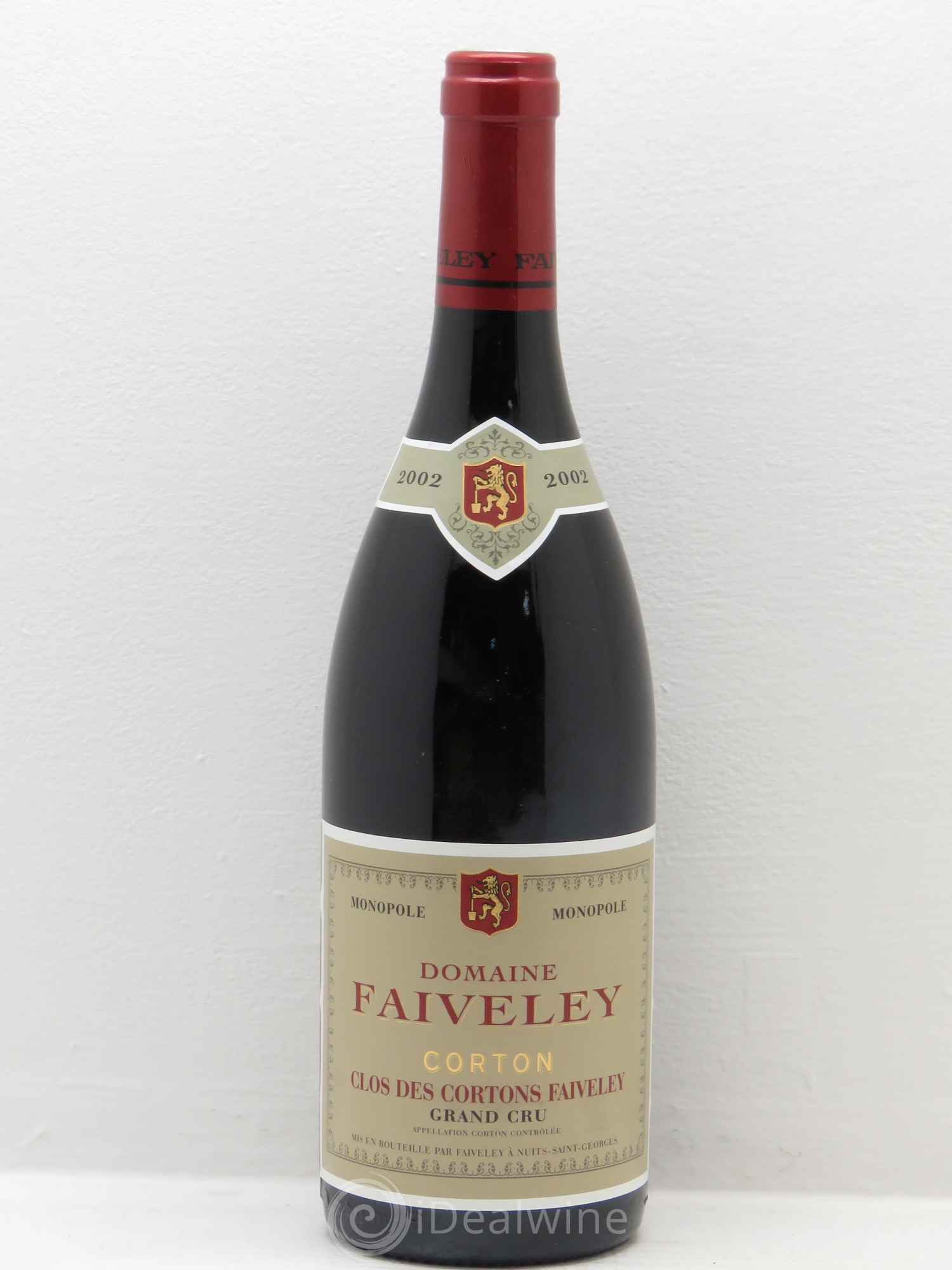 Corton Grand Cru Clos des Cortons Faiveley 2002 - Lot de 6 bouteilles - 0