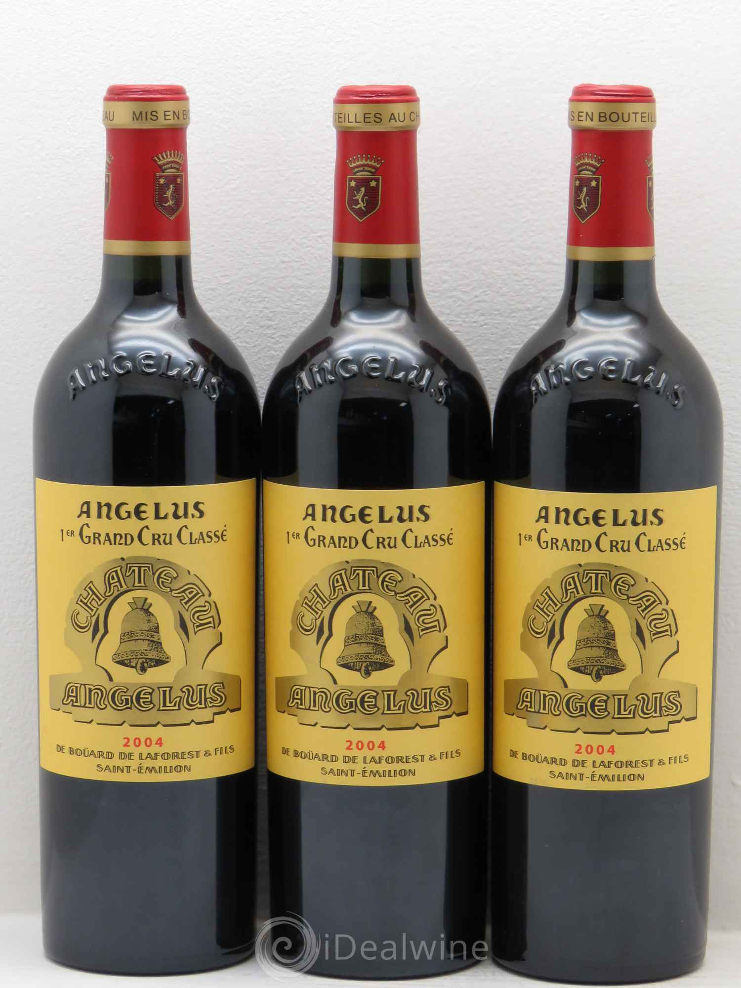 Château Angélus 1er Grand Cru Classé A 2004 - Lot de 3 bouteilles - 0