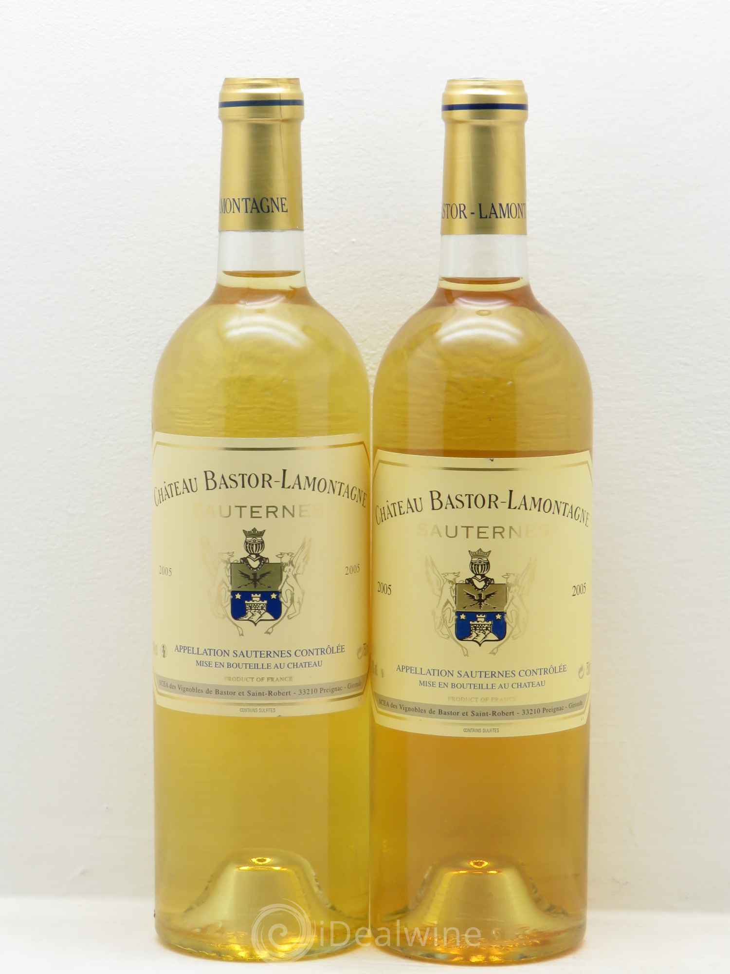 Château Bastor Lamontagne 2005 - Lotto di 2 bottiglie - 0