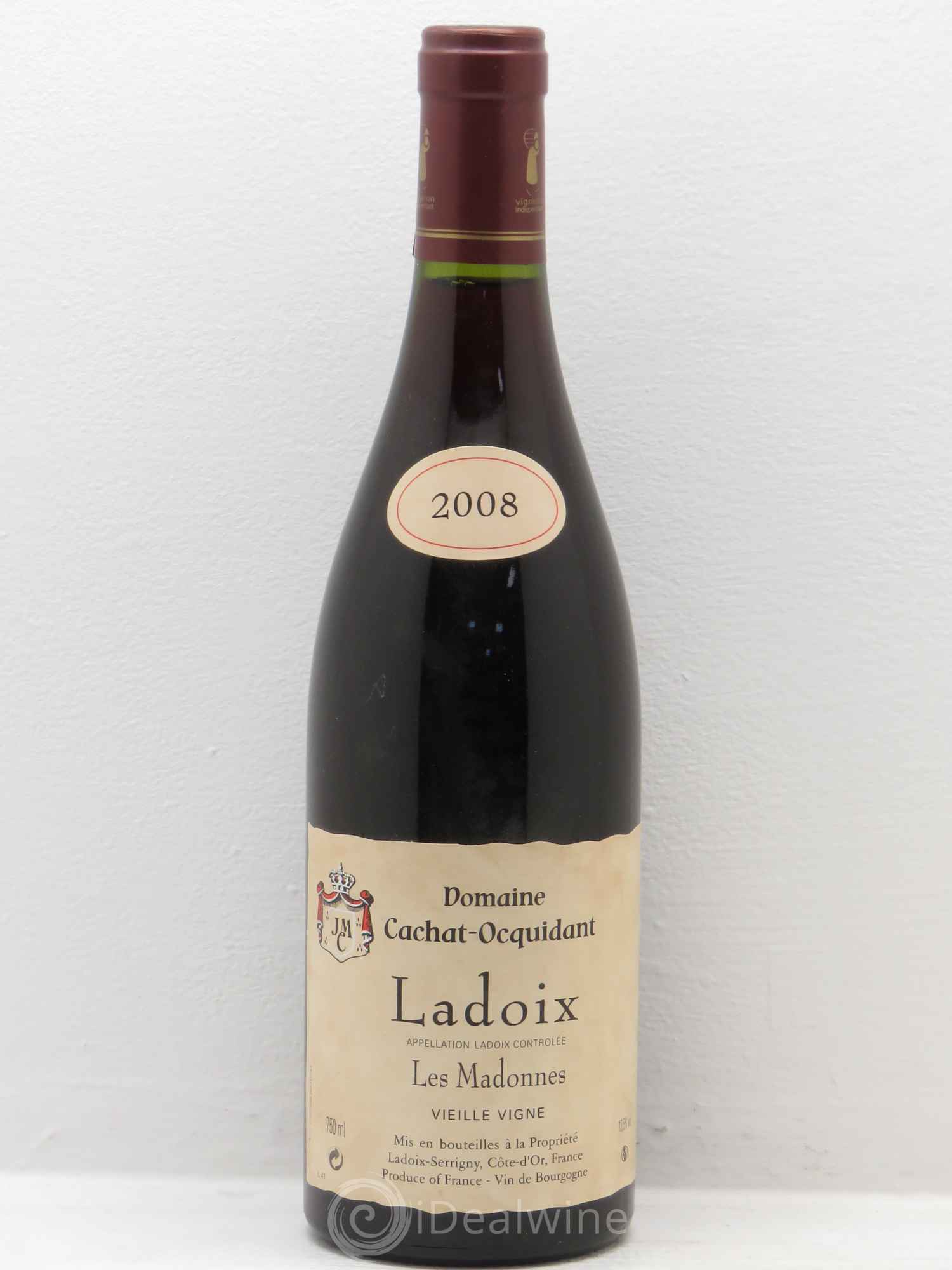 Bourgogne Ladoix Les Madonnes Vieilles Vignes Domaine Cachat Ocquidan 2008 - Posten von 1 Flasche - 0