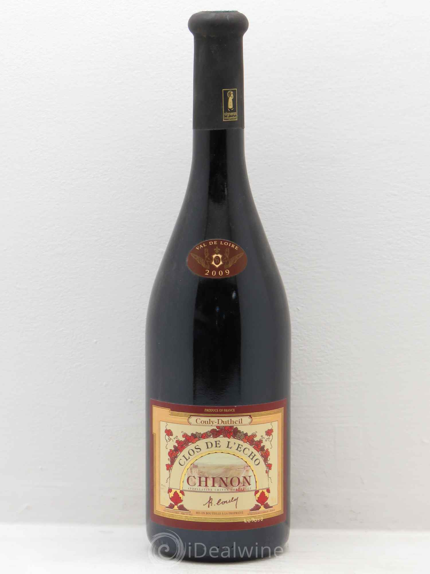 Chinon Clos de l'Echo Couly-Dutheil 2009 - Lot de 1 bouteille - 0