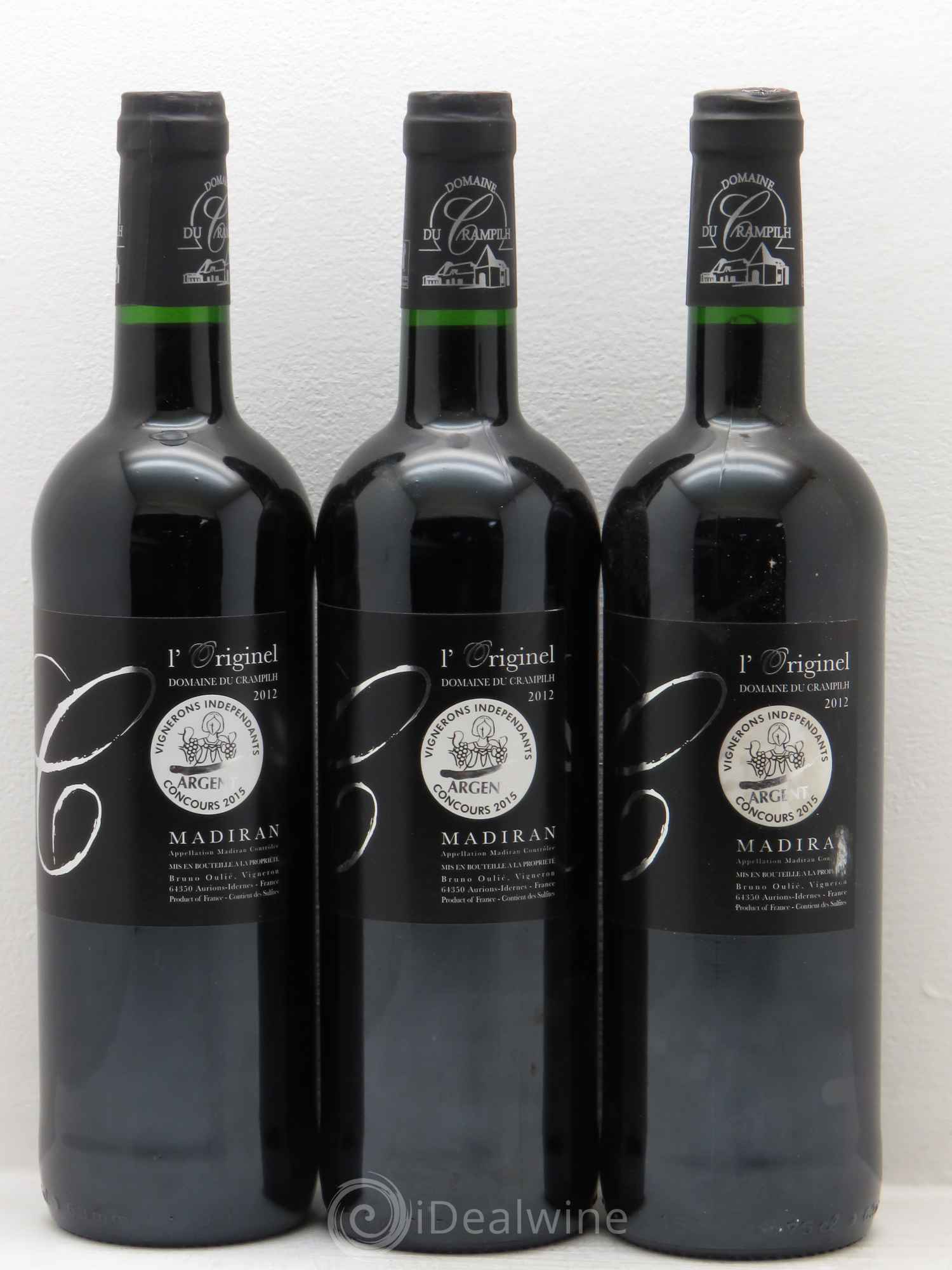 Madiran L'Originel 2012 - Lot de 3 bouteilles - 0