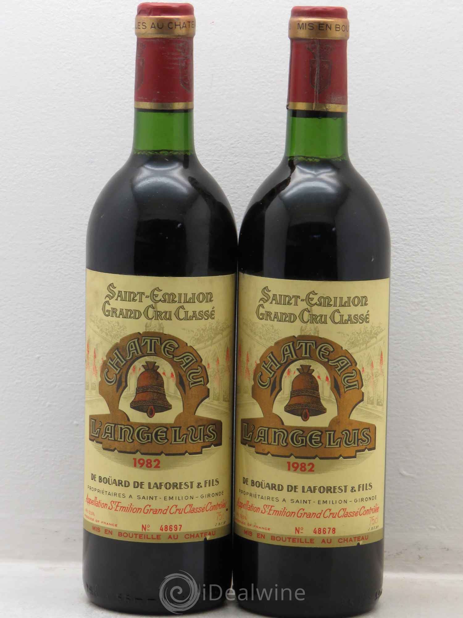 Château Angélus 1er Grand Cru Classé A 1982 - Lot de 2 bouteilles - 0