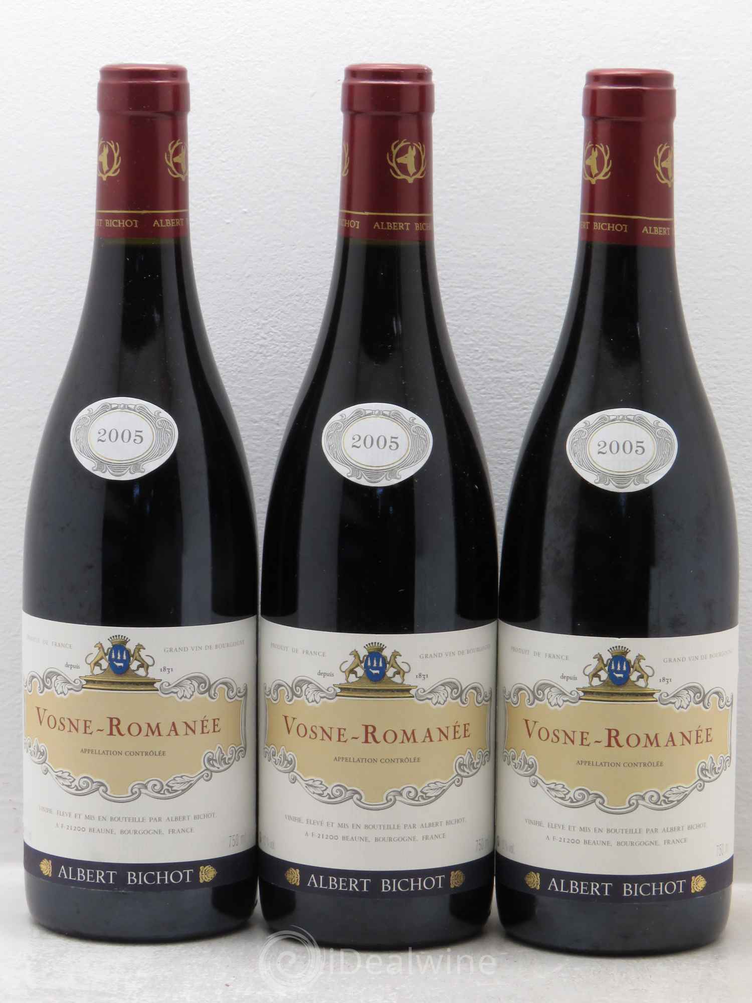 Vosne-Romanée Bichot 2005 - Lot de 3 bouteilles - 0