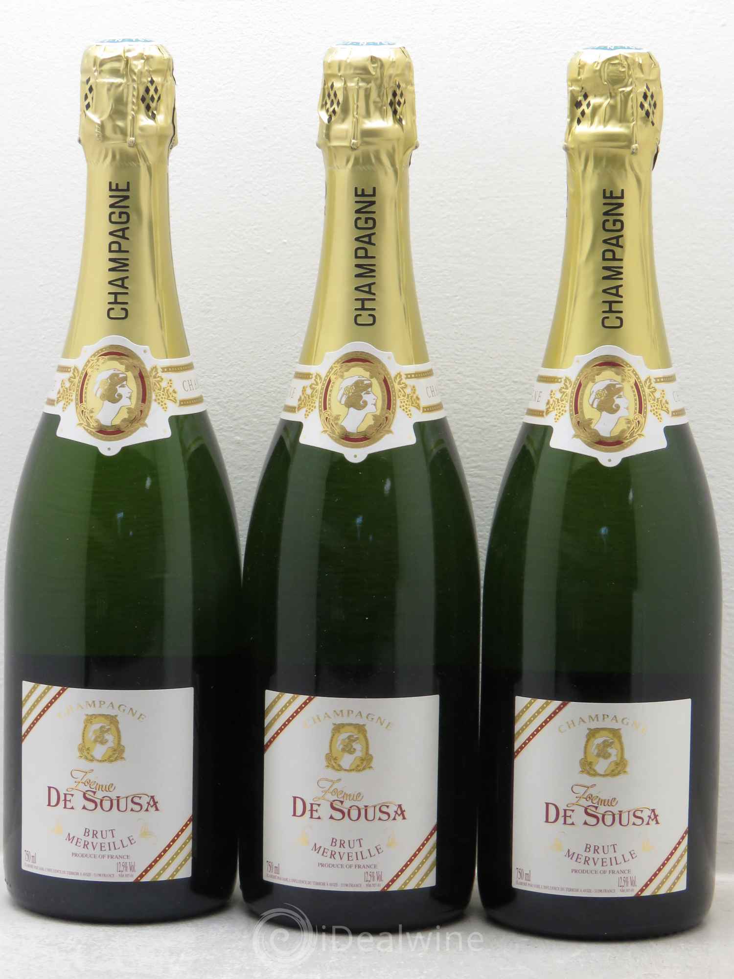 Champagne Zoemie de Souza Brut Merveille - Posten von 3 Flaschen - 0