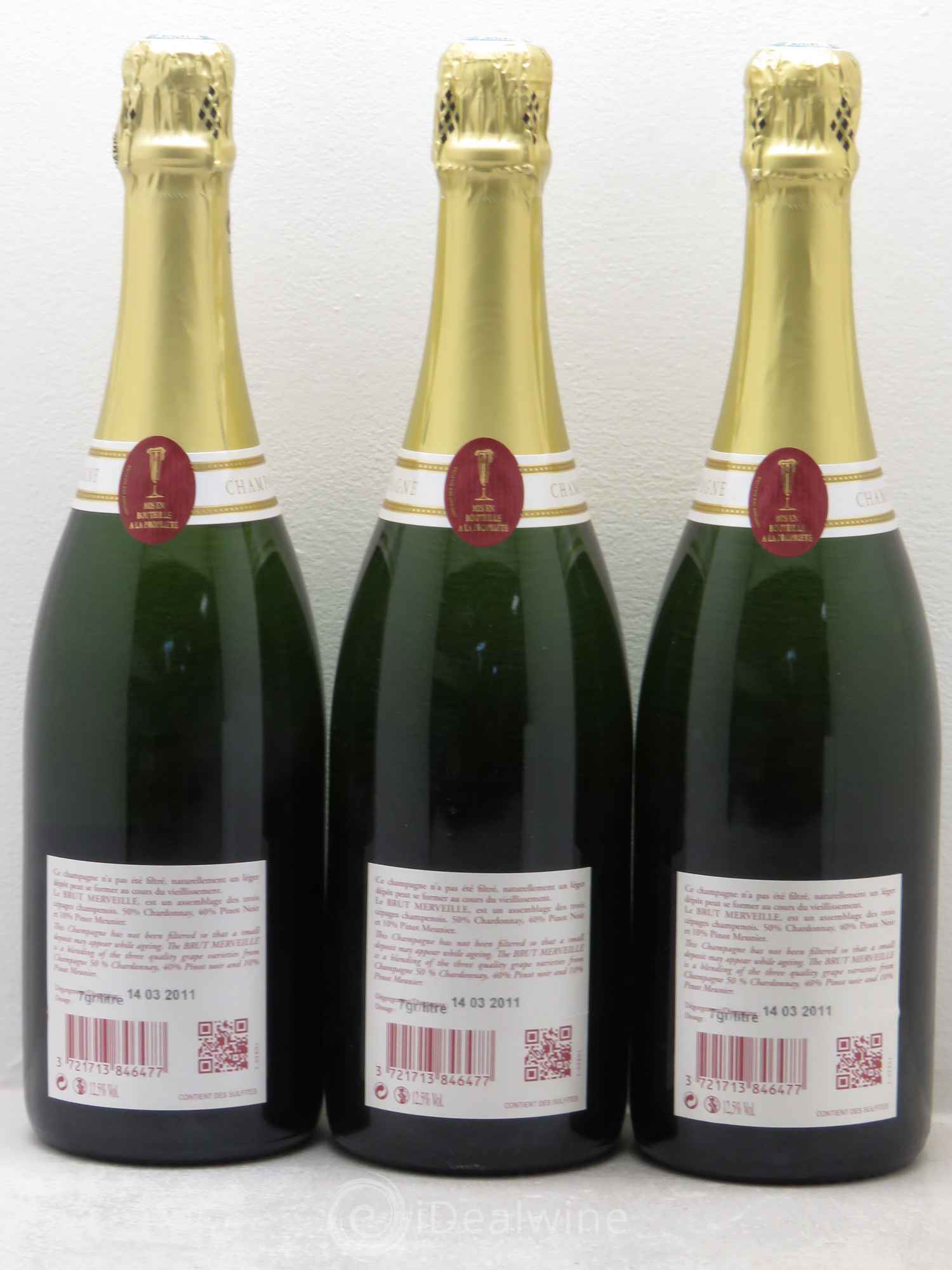 Champagne Zoemie de Souza Brut Merveille - Posten von 3 Flaschen - 1