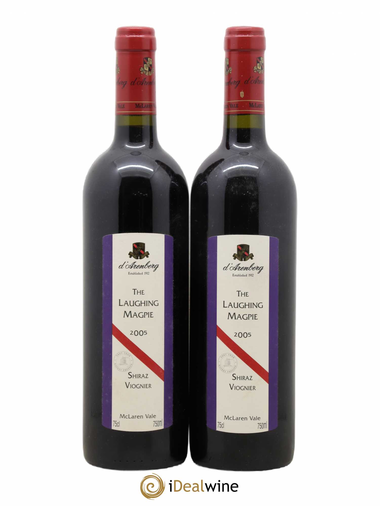 Australie MacLaren Vale The Laughing magpie d'Arenberg 2005 - Posten von 2 Flaschen - 0