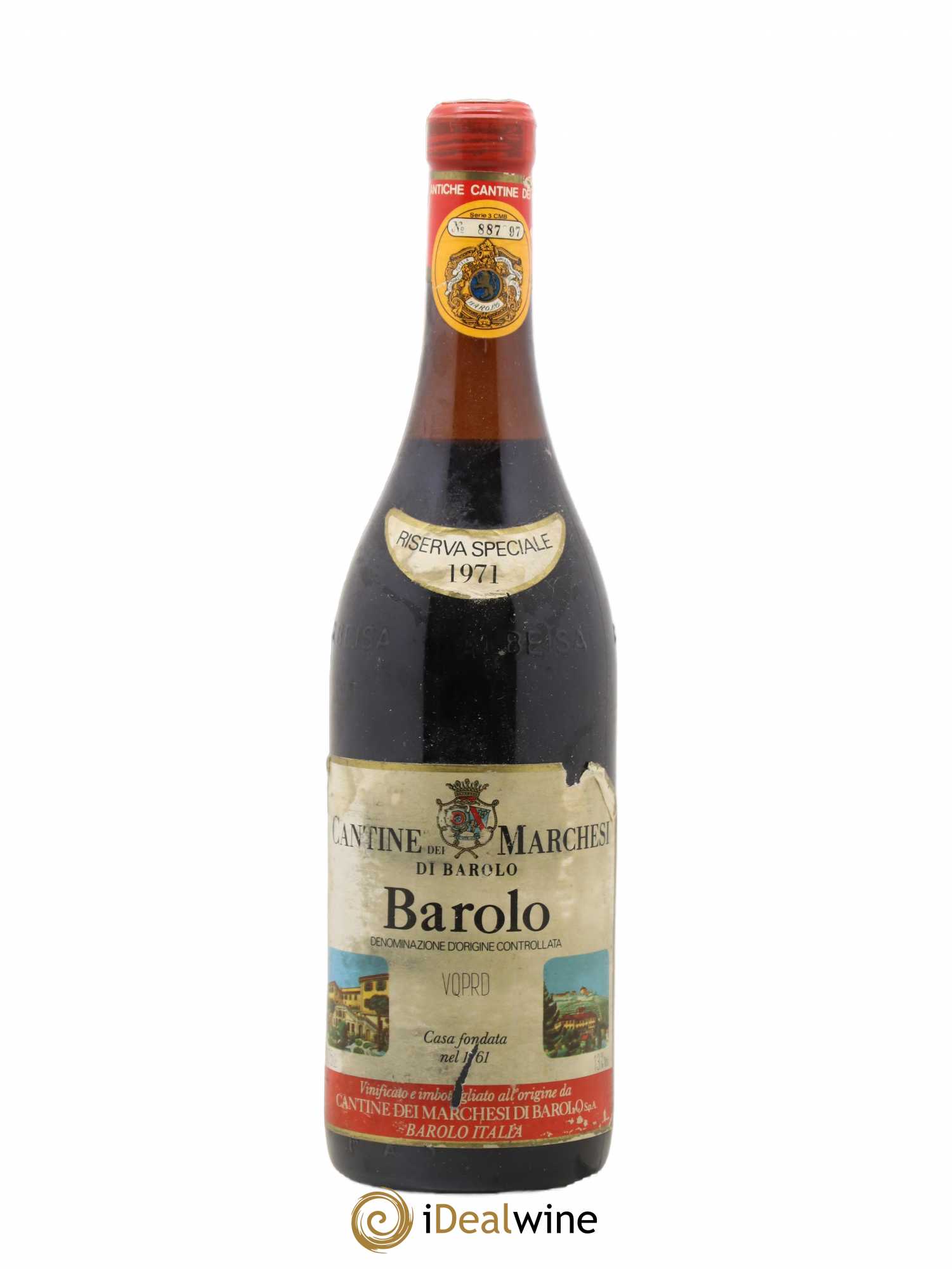 Barolo DOCG Riserva speciale Cantina dei Marchesi di barolo 1971 - Lotto di 1 bottiglia - 0