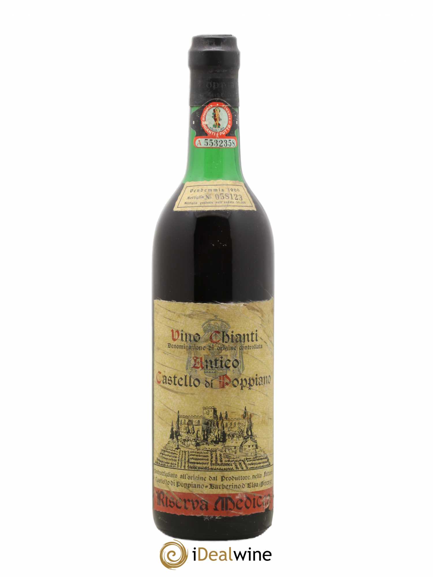 Chianti Classico DOCG Riserva medicea Castello di Poppiano 1966 - Posten von 1 Flasche - 0