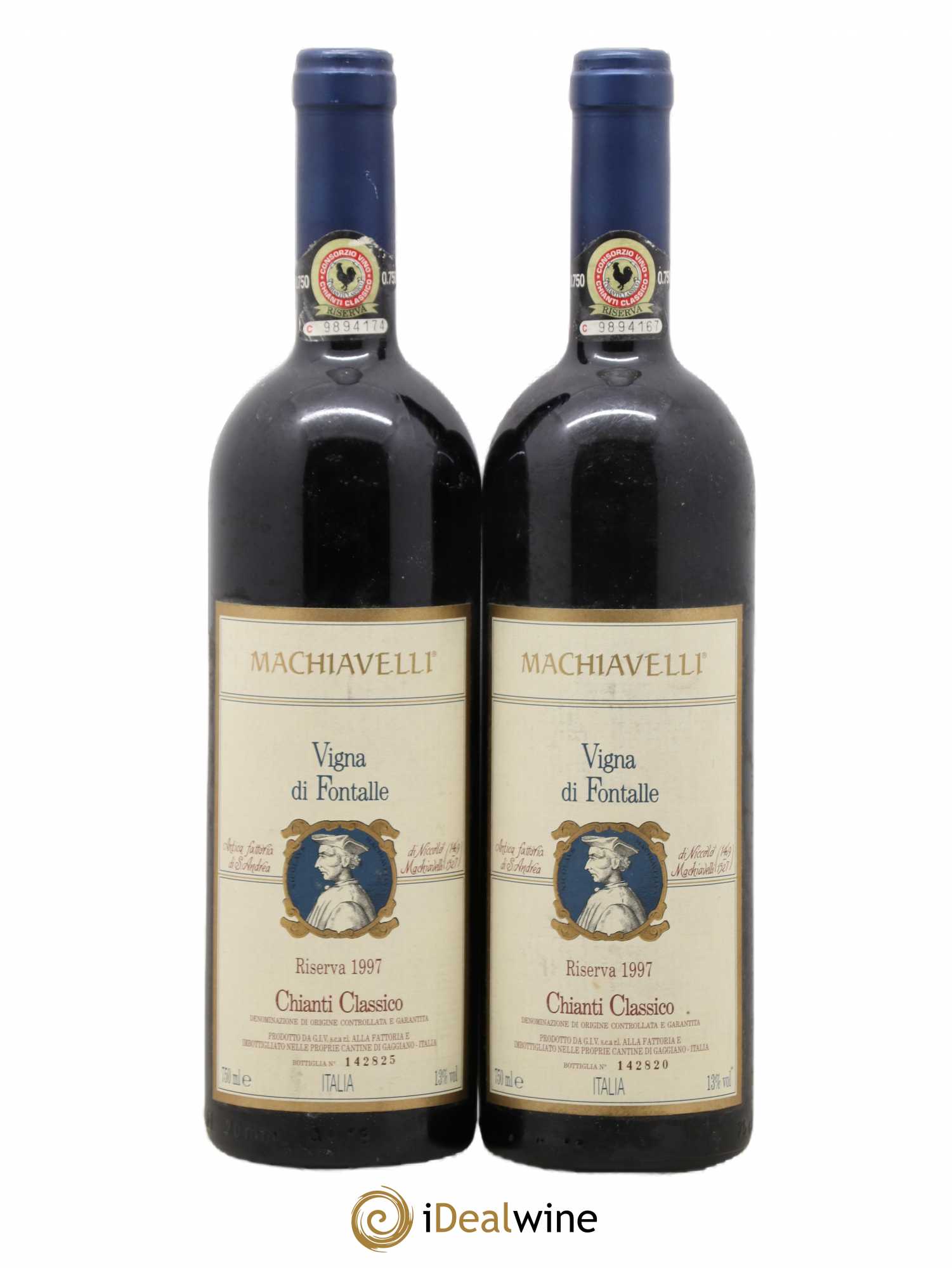 Chianti Classico DOCG Vigna di Fontalle Machiavelli 1997 - Posten von 2 Flaschen - 0