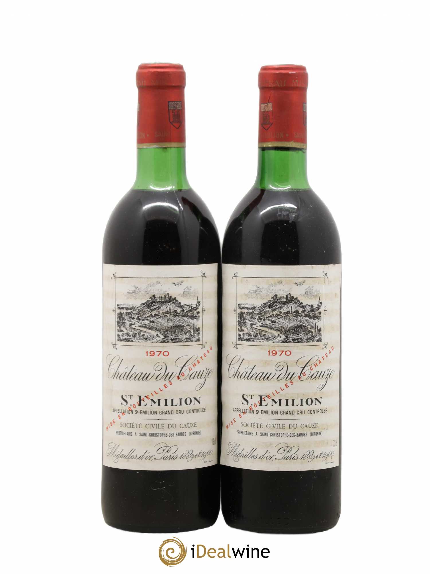 Château du Cauze 1970 - Lot de 2 bouteilles - 0