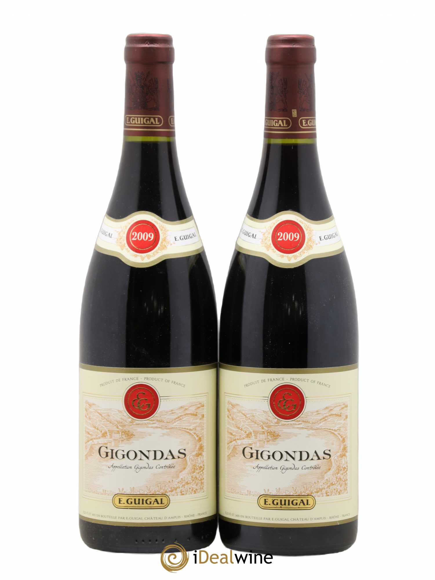Gigondas Guigal 2009 - Lot de 2 bouteilles - 0
