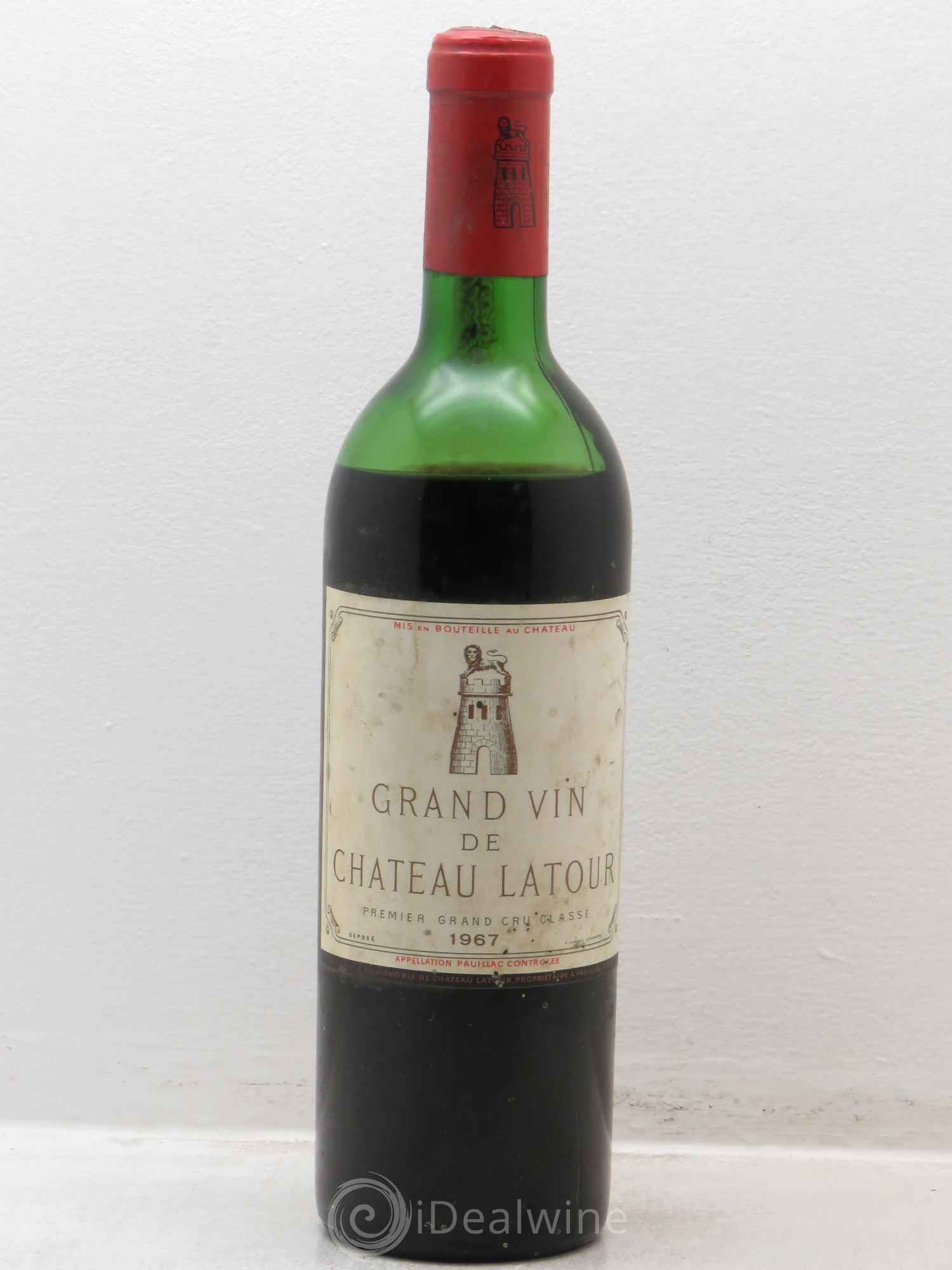 Château Latour 1er Grand Cru Classé 1967 - Lot de 1 bouteille - 0