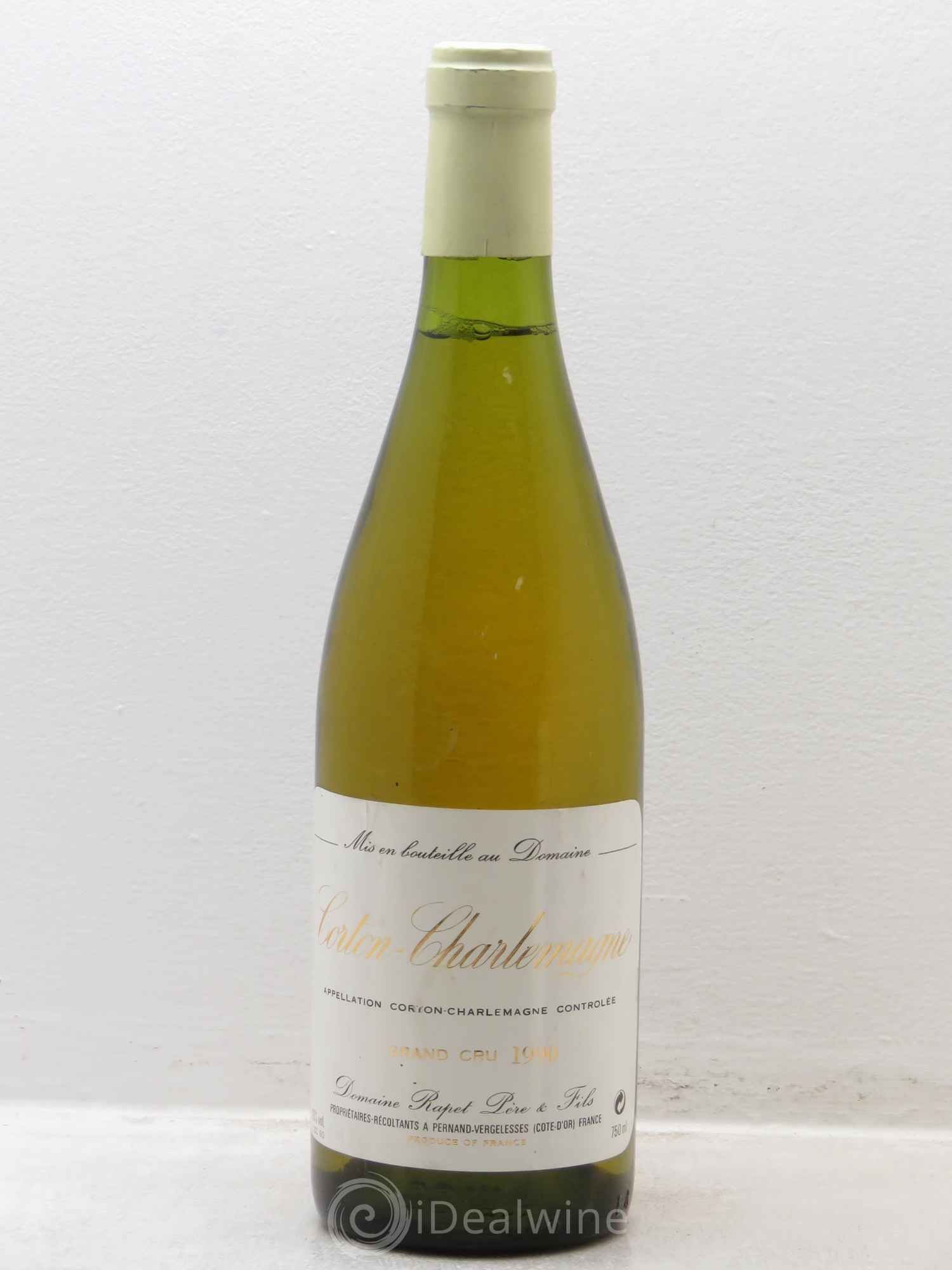 Corton-Charlemagne Grand Cru Rapet Père & Fils 1990 - Posten von 1 Flasche - 0