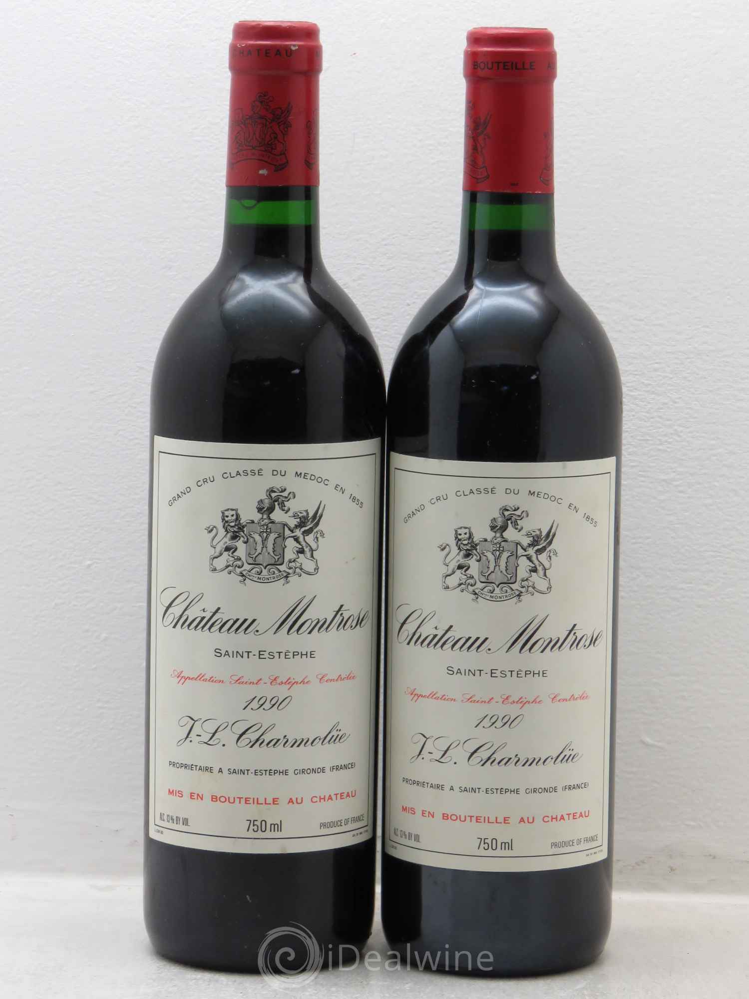 Château Montrose 2ème Grand Cru Classé 1990 - Lot de 2 bouteilles - 0