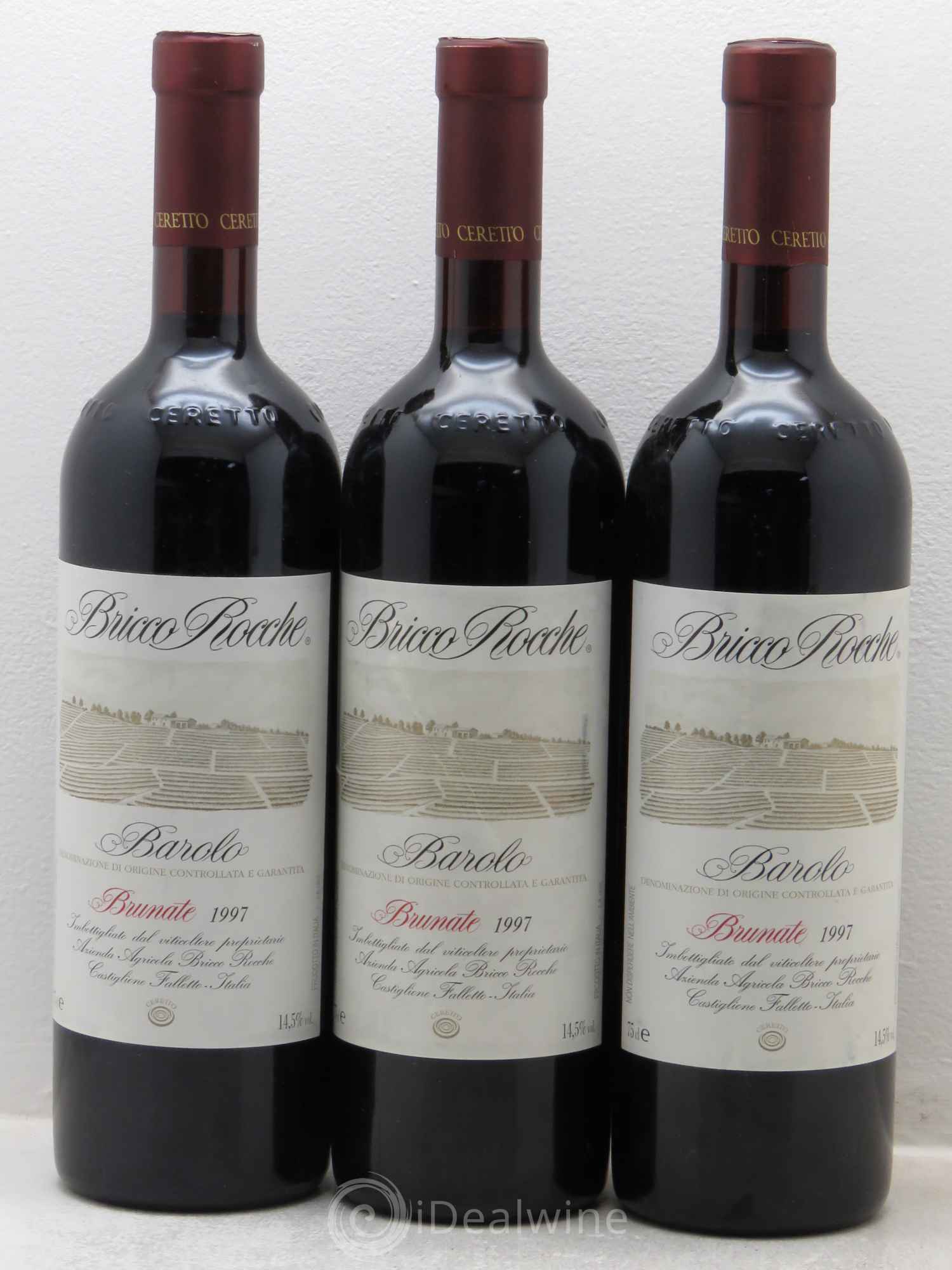 Barolo Brunate Bricco Rocche 1997 - Lot of 3 bottles - 0