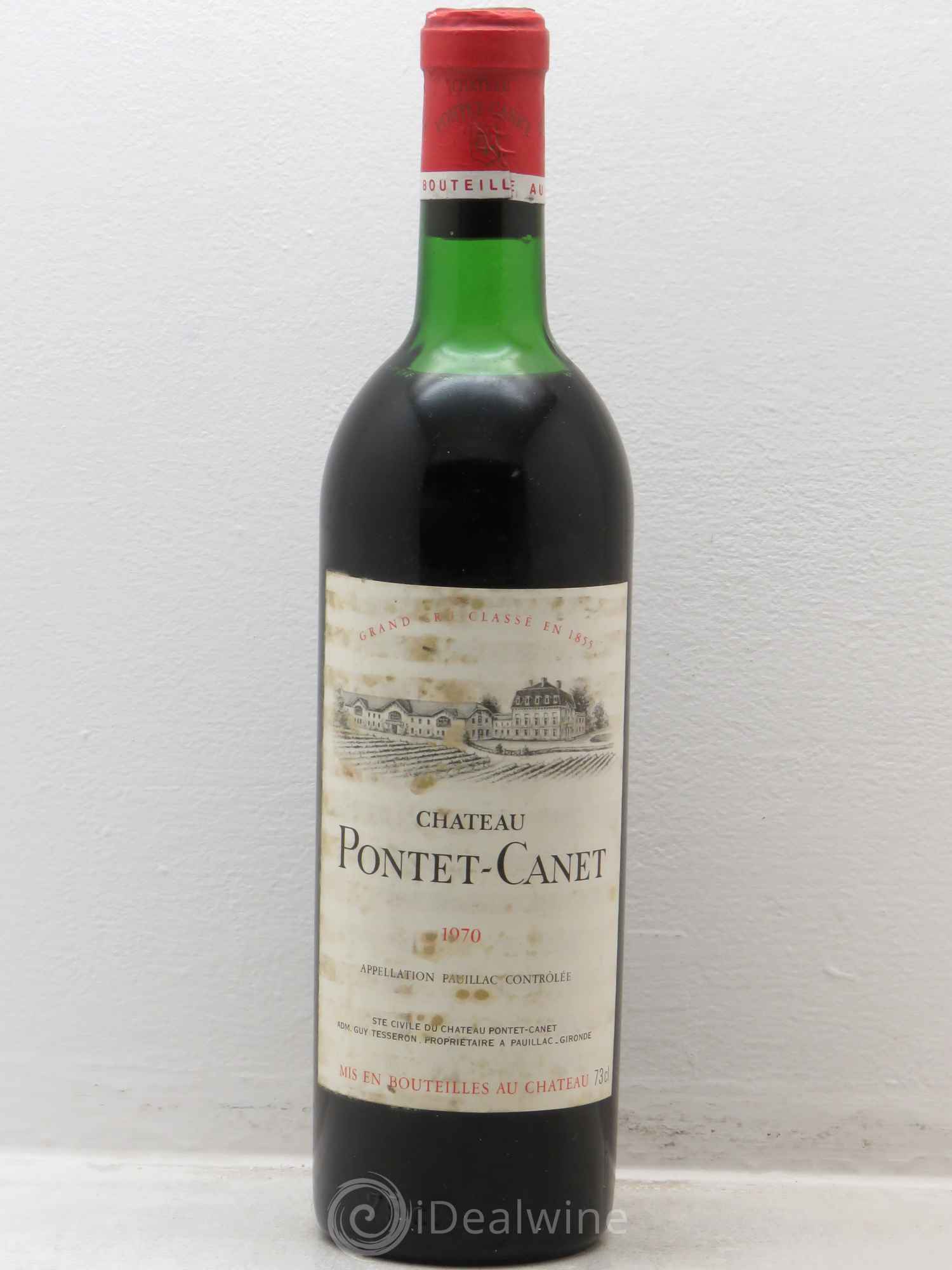 Château Pontet Canet 5ème Grand Cru Classé 1970 - Lot de 1 bouteille - 0