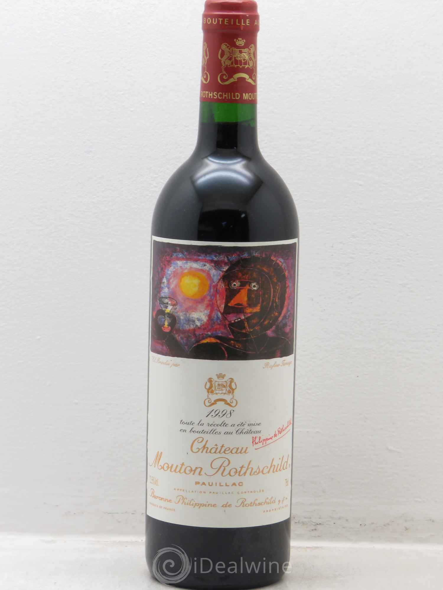 Château Mouton Rothschild 1er Grand Cru Classé 1998 - Lot de 1 bouteille - 0