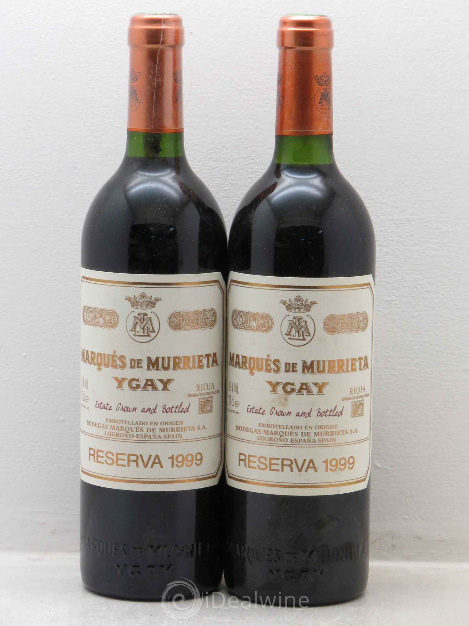 Rioja DOCA Marques de Murietta Ygay 1999 - Lot de 2 bouteilles - 0