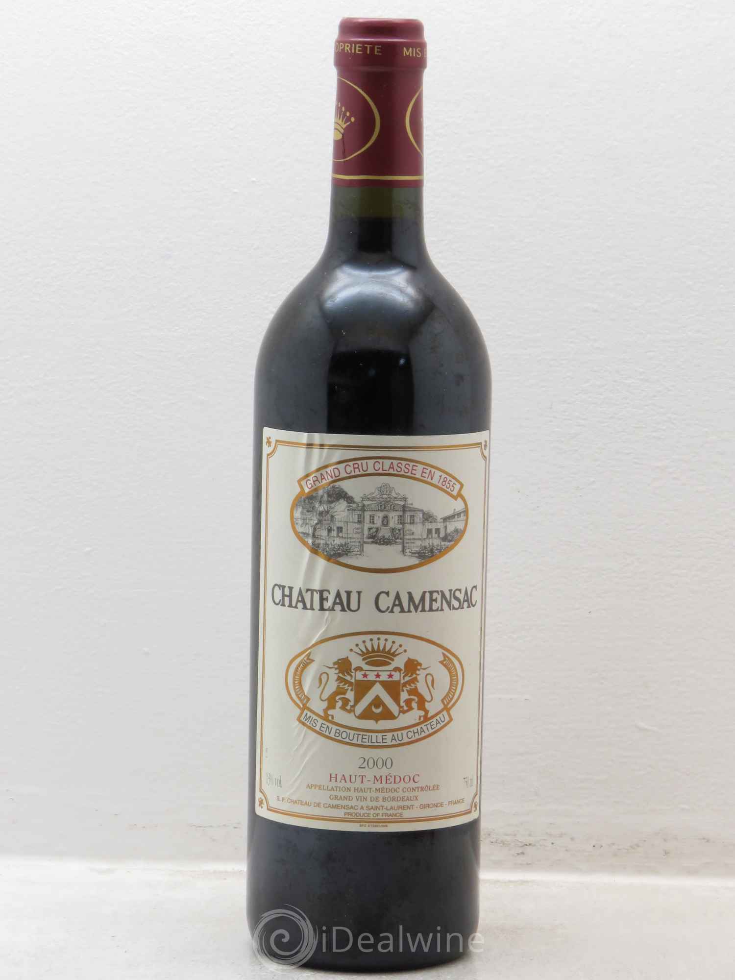 Château Camensac 5ème Grand Cru Classé 2000 - Lot de 1 bouteille - 0