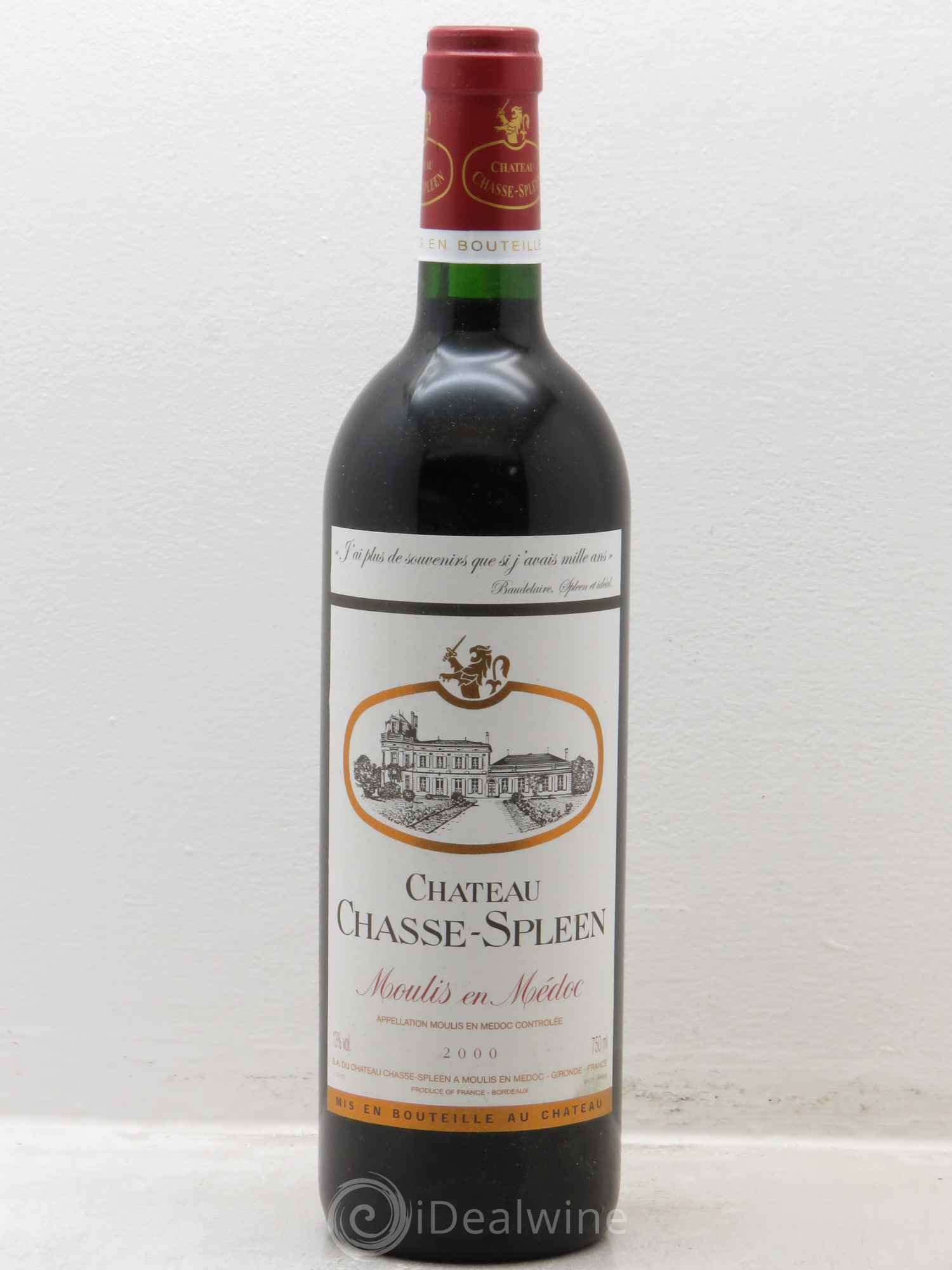 Château Chasse Spleen 2000 - Lot de 12 bouteilles - 0