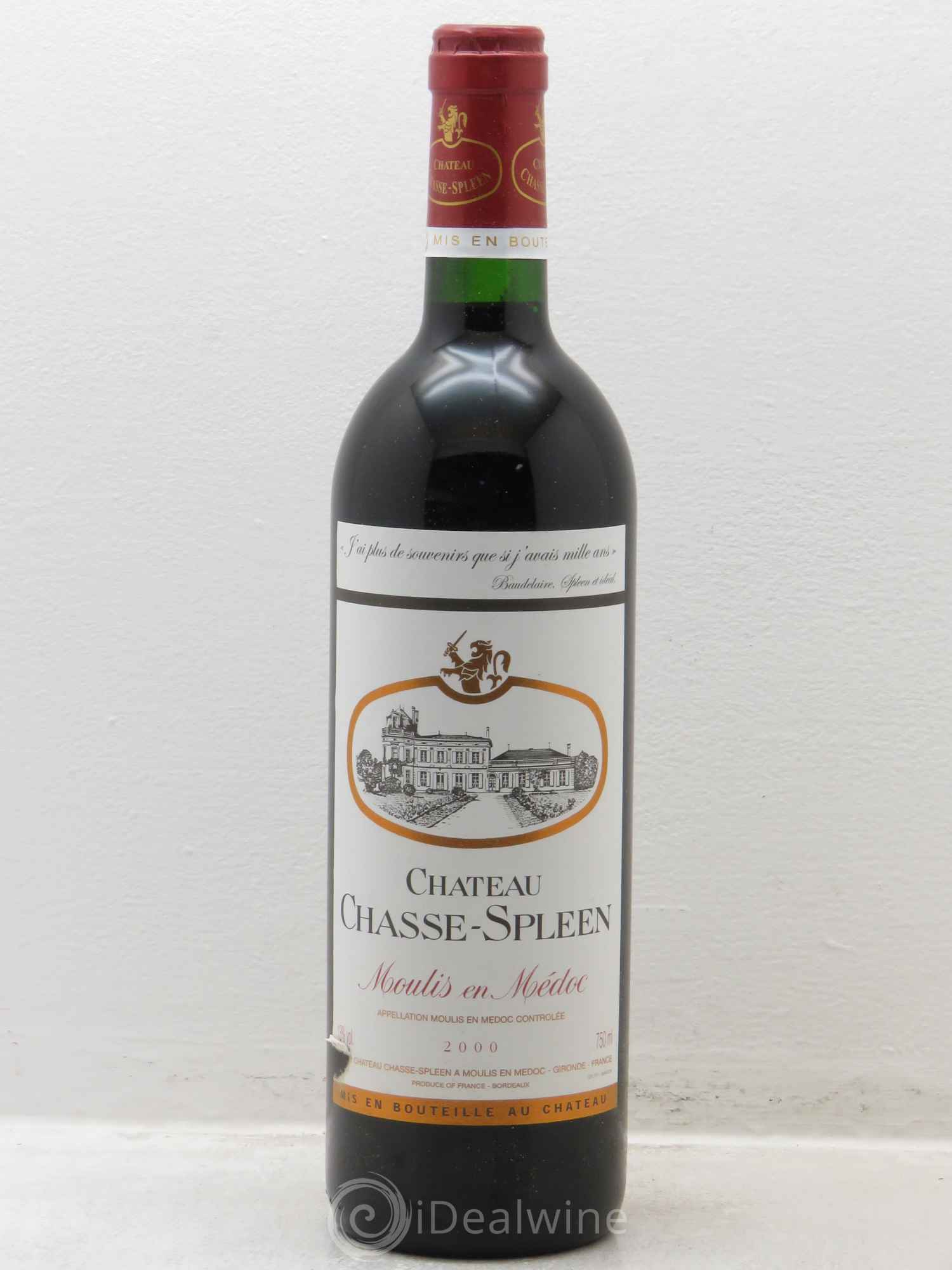 Château Chasse Spleen 2000 - Lot de 6 bouteilles - 0
